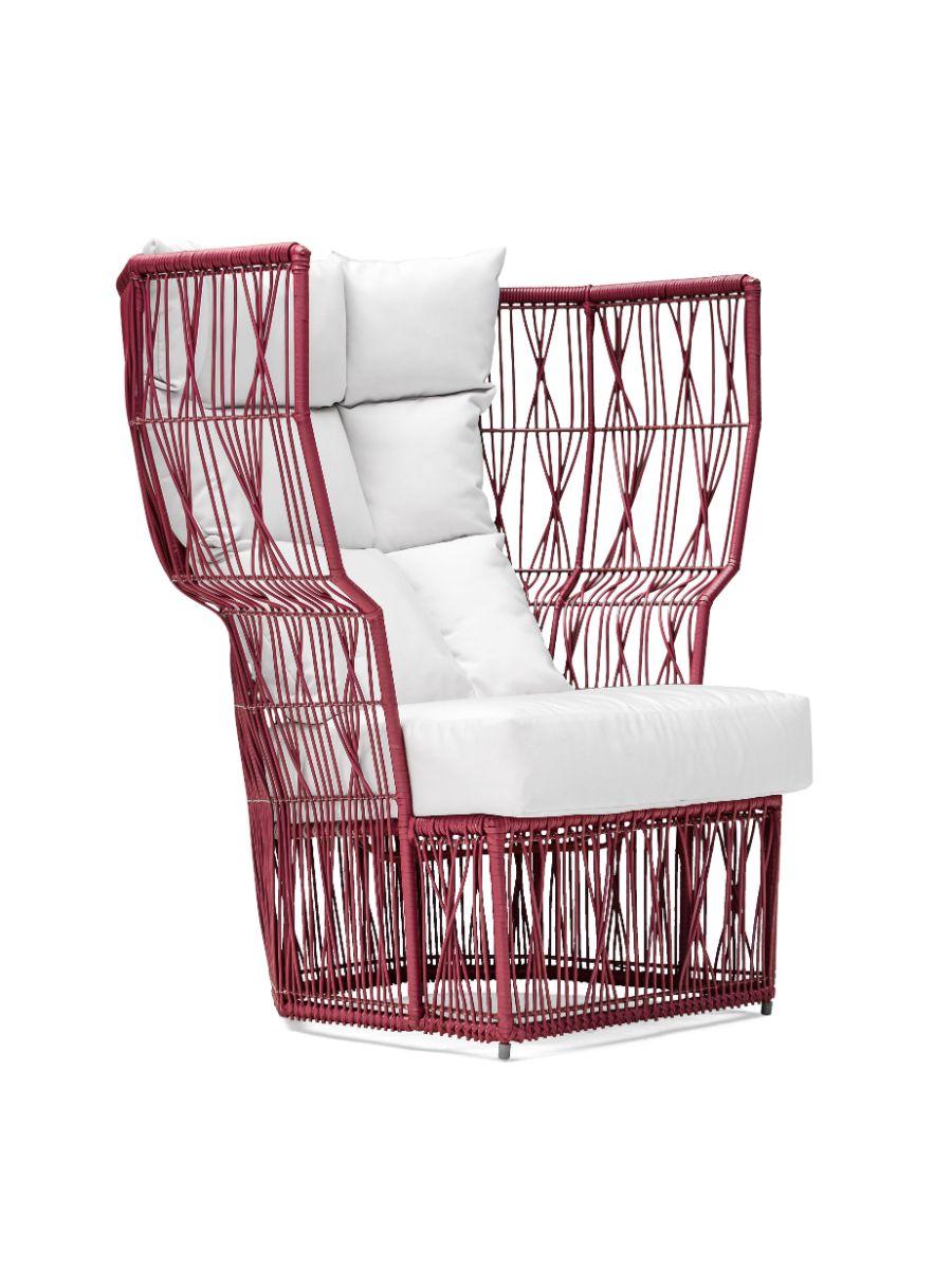 Modern Calyx Highback Easy Armchair by Kenneth Cobonpue For Sale