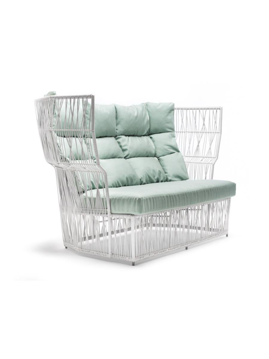 Modern Calyx Loveseat by Kenneth Cobonpue For Sale