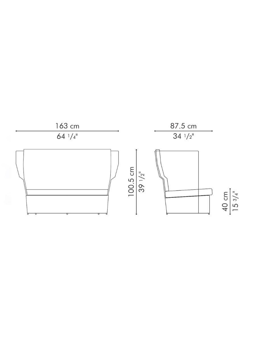 Steel Calyx Loveseat by Kenneth Cobonpue For Sale