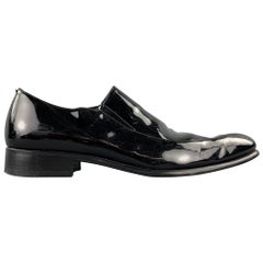 CALZOLERIA HARRIS for BARNEYS NEW YORK Size 10 Black Patent Leather Loafers