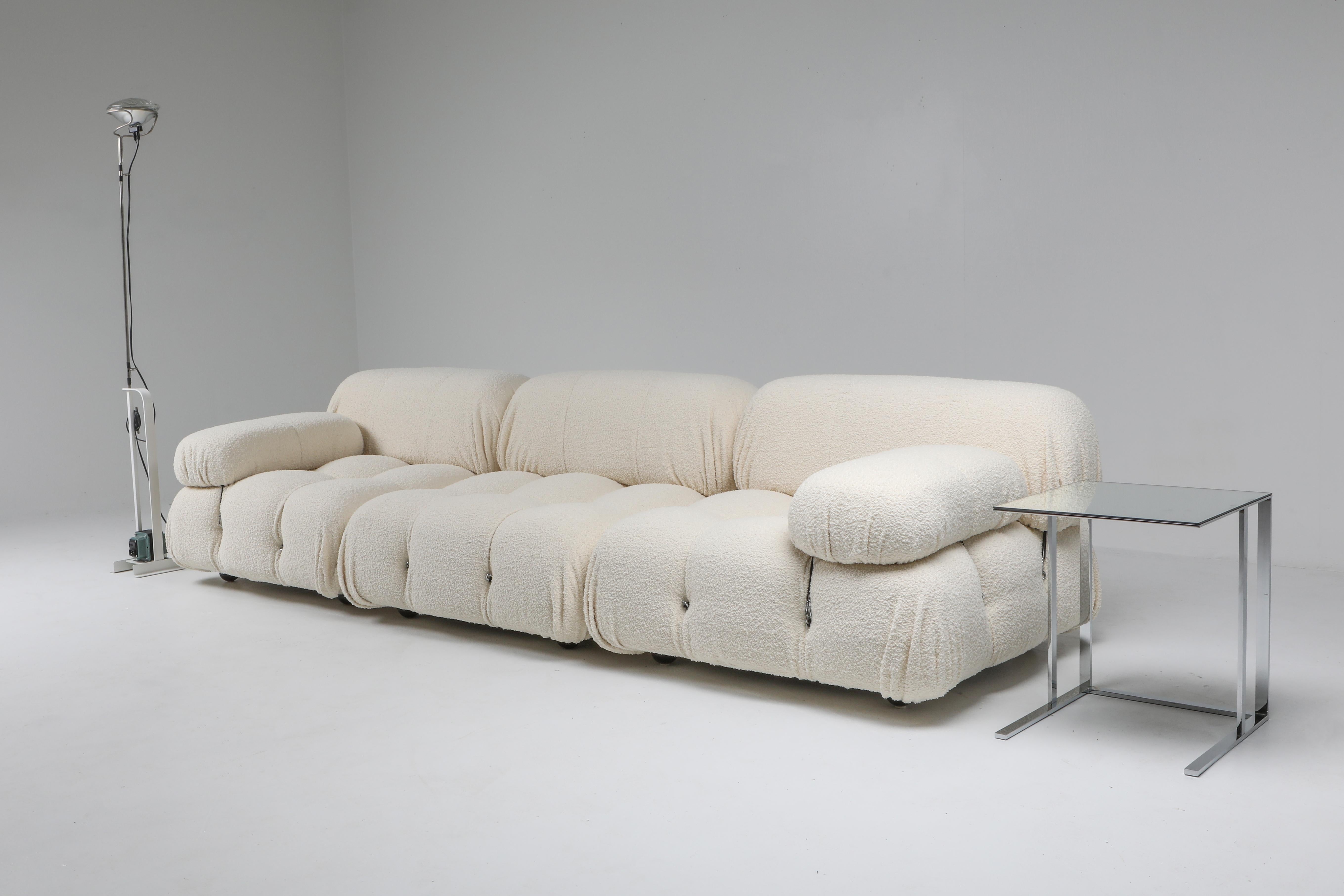 Post-Modern Camaleonda Bouclé Wool Lounge Chair by Mario Bellini