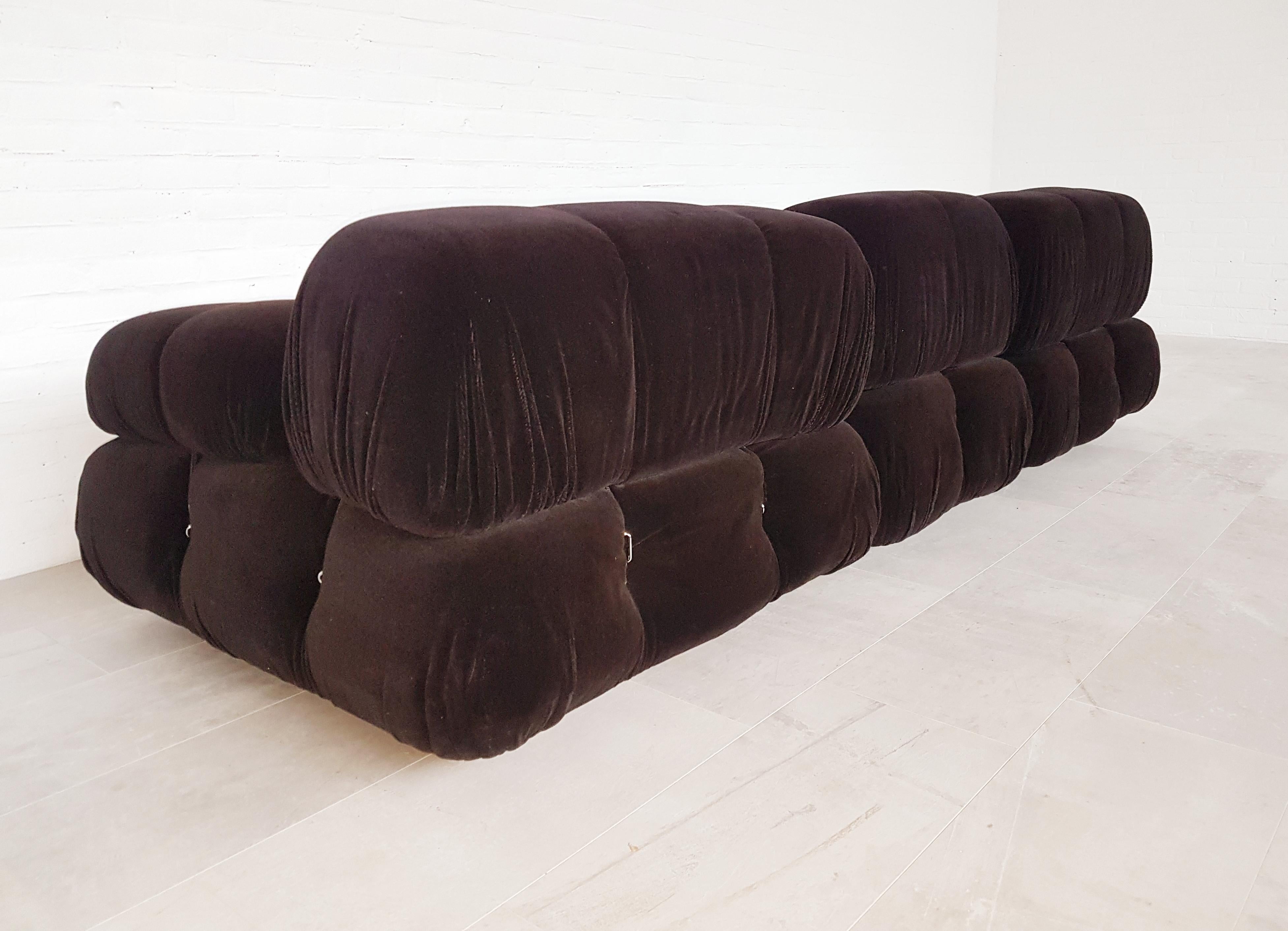 Camaleonda Brown Sectional Sofa By Mario Bellini For B B
