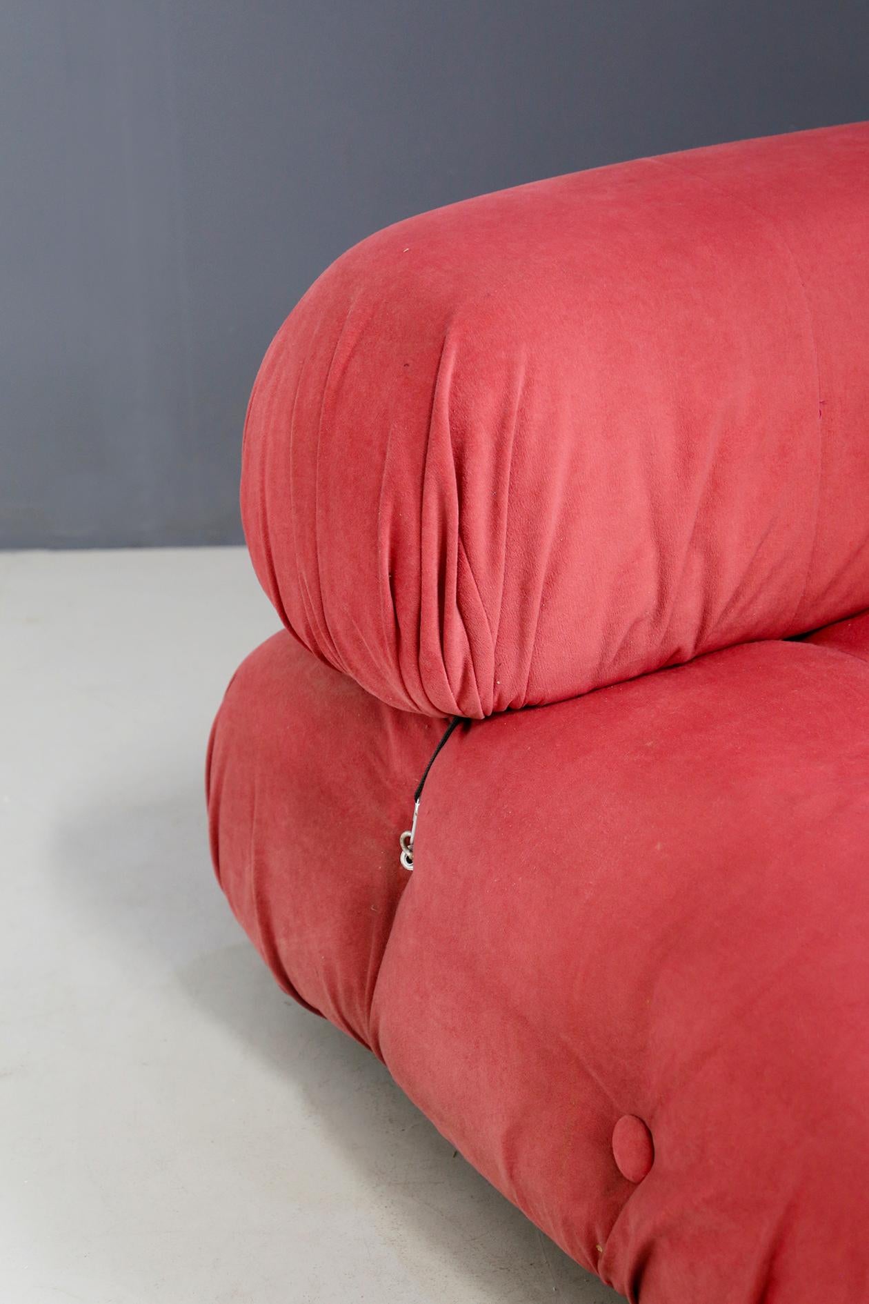 Mid-Century Modern Camaleonda by Mario Bellini B&B Italia Modular Set in Pink, Original Label 1970s