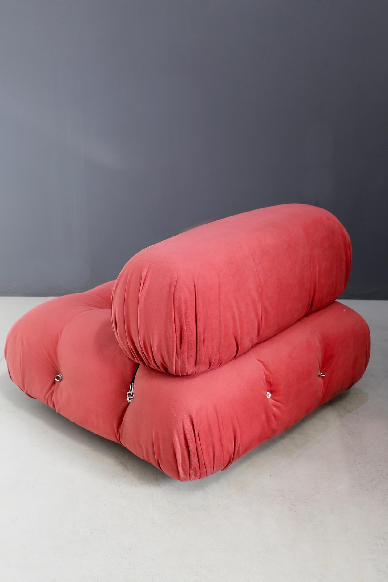 Fabric Camaleonda by Mario Bellini B&B Italia Modular Set in Pink, Original Label 1970s
