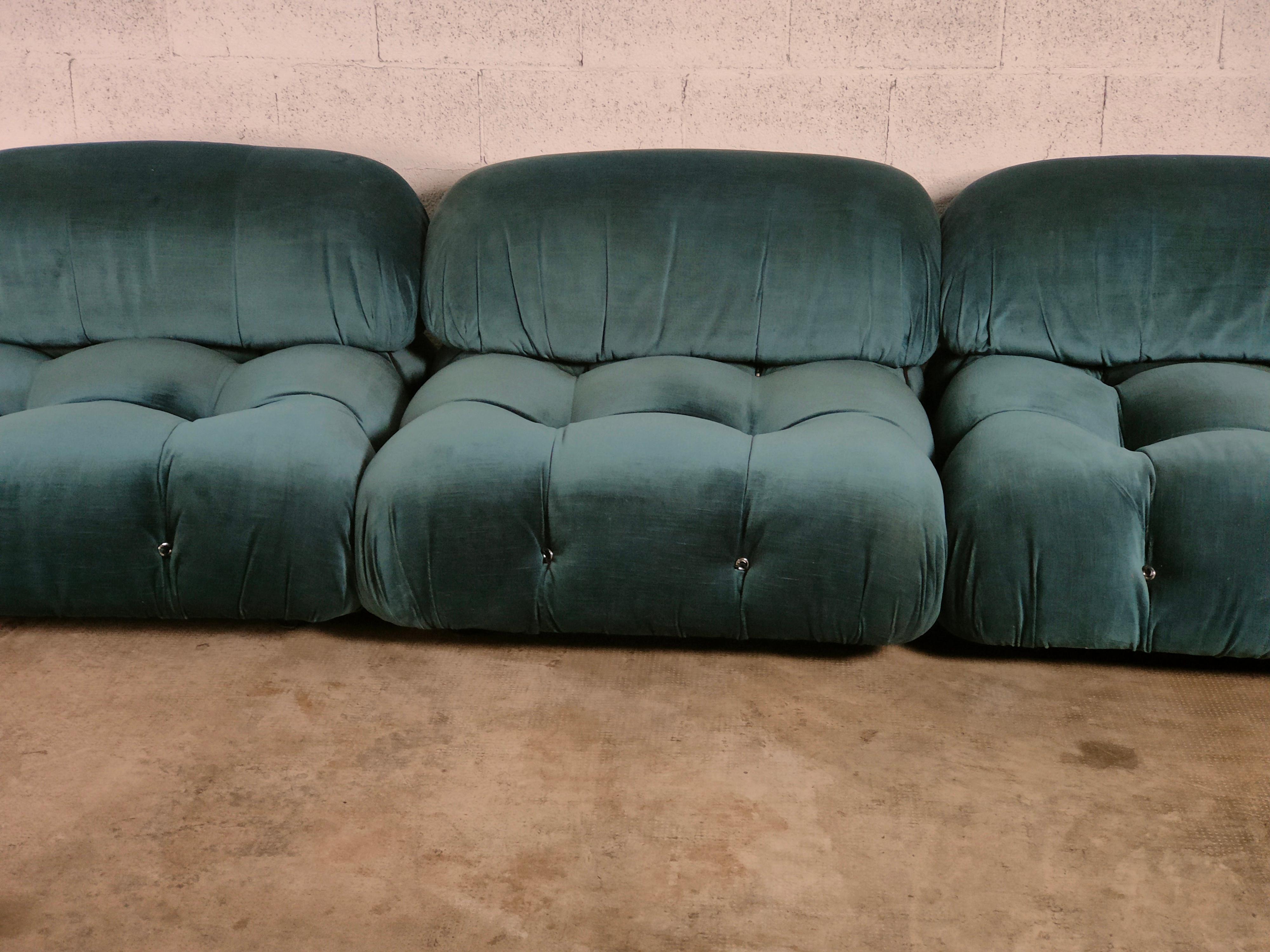 Camaleonda Light Blue Sofa by Mario Bellini for C&B Italia, 1971 2