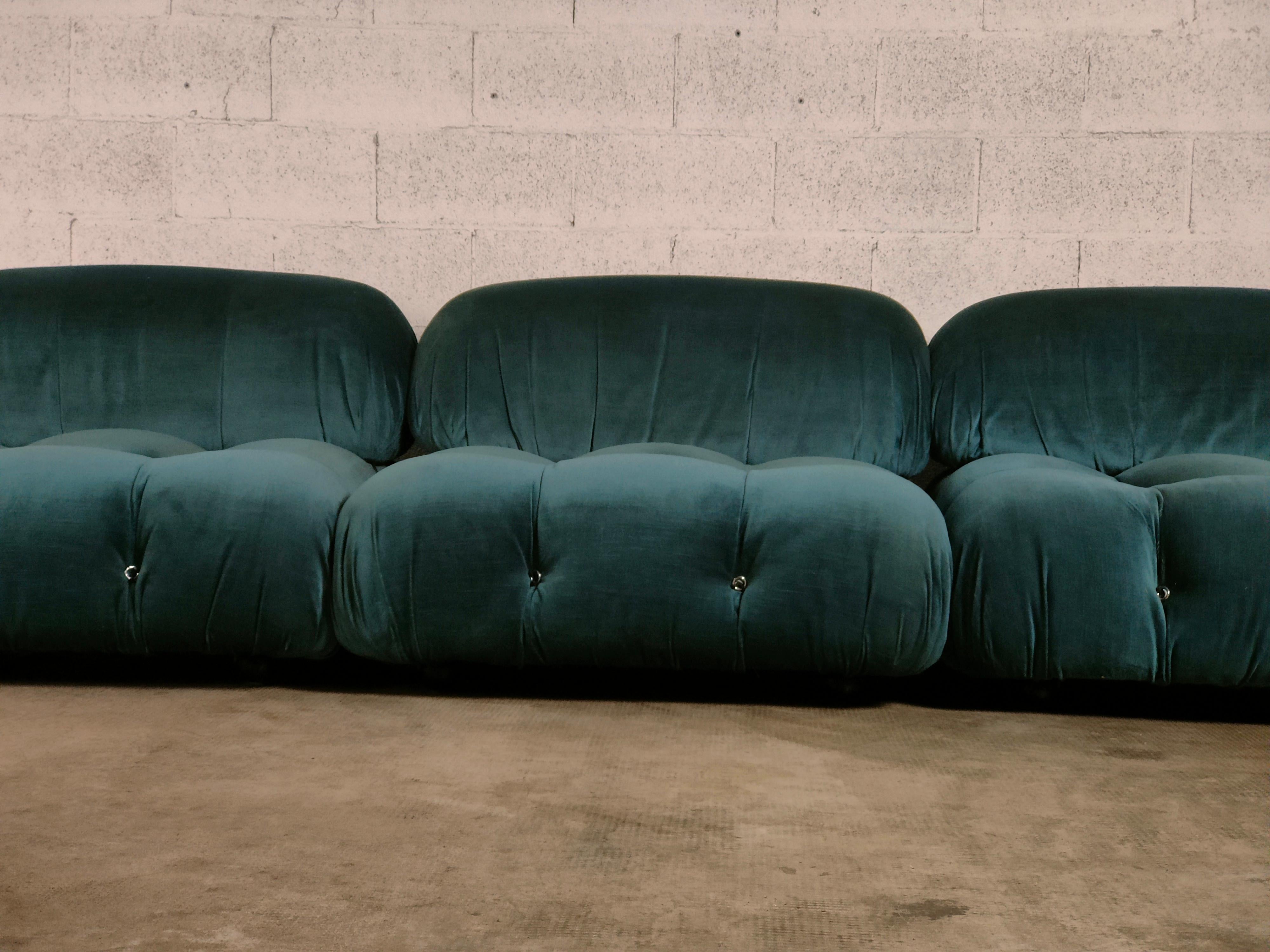 Camaleonda Light Blue Sofa by Mario Bellini for C&B Italia, 1971 4