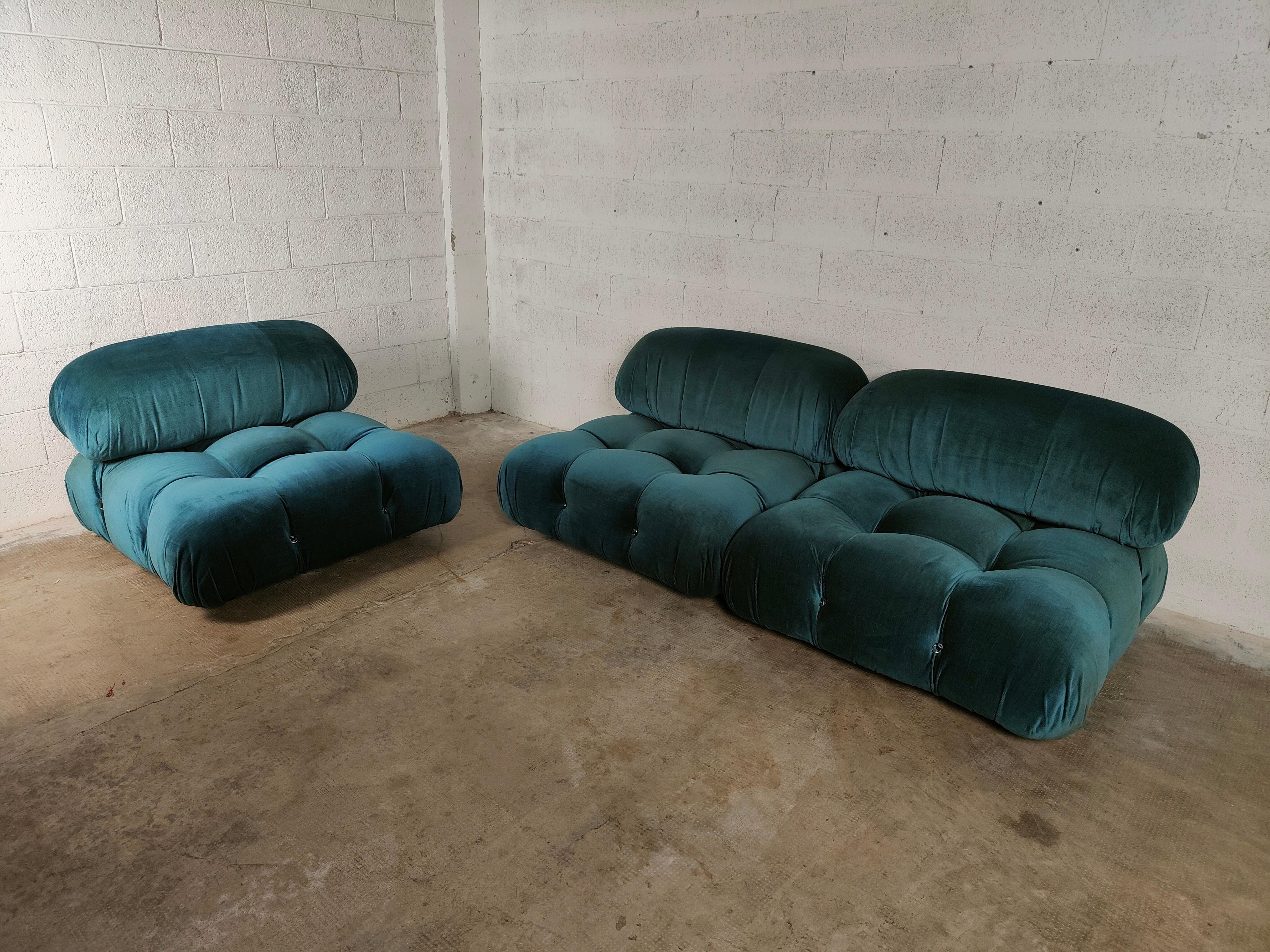 Camaleonda Light Blue Sofa by Mario Bellini for C&B Italia, 1971 5