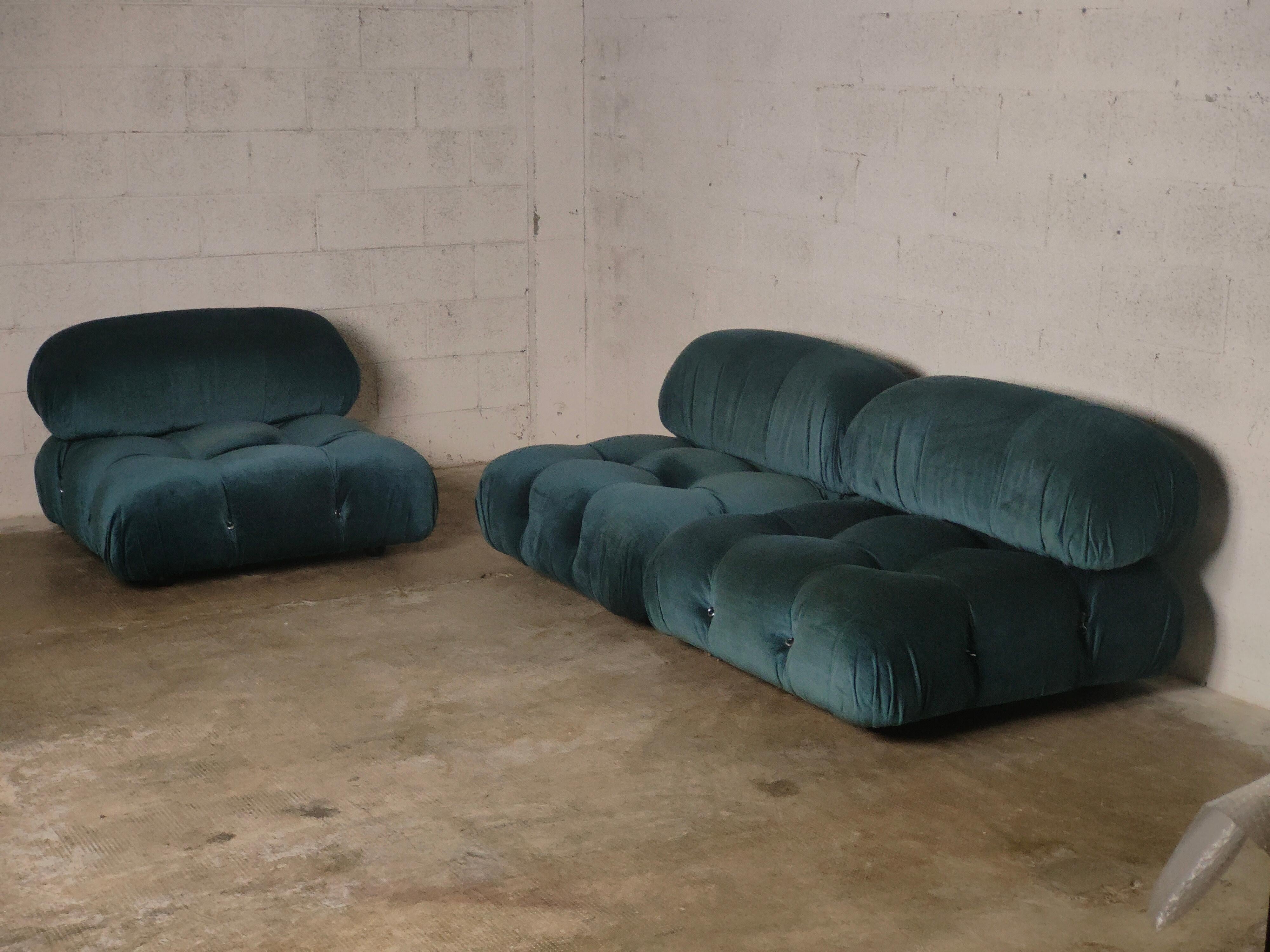 Camaleonda Light Blue Sofa by Mario Bellini for C&B Italia, 1971 6