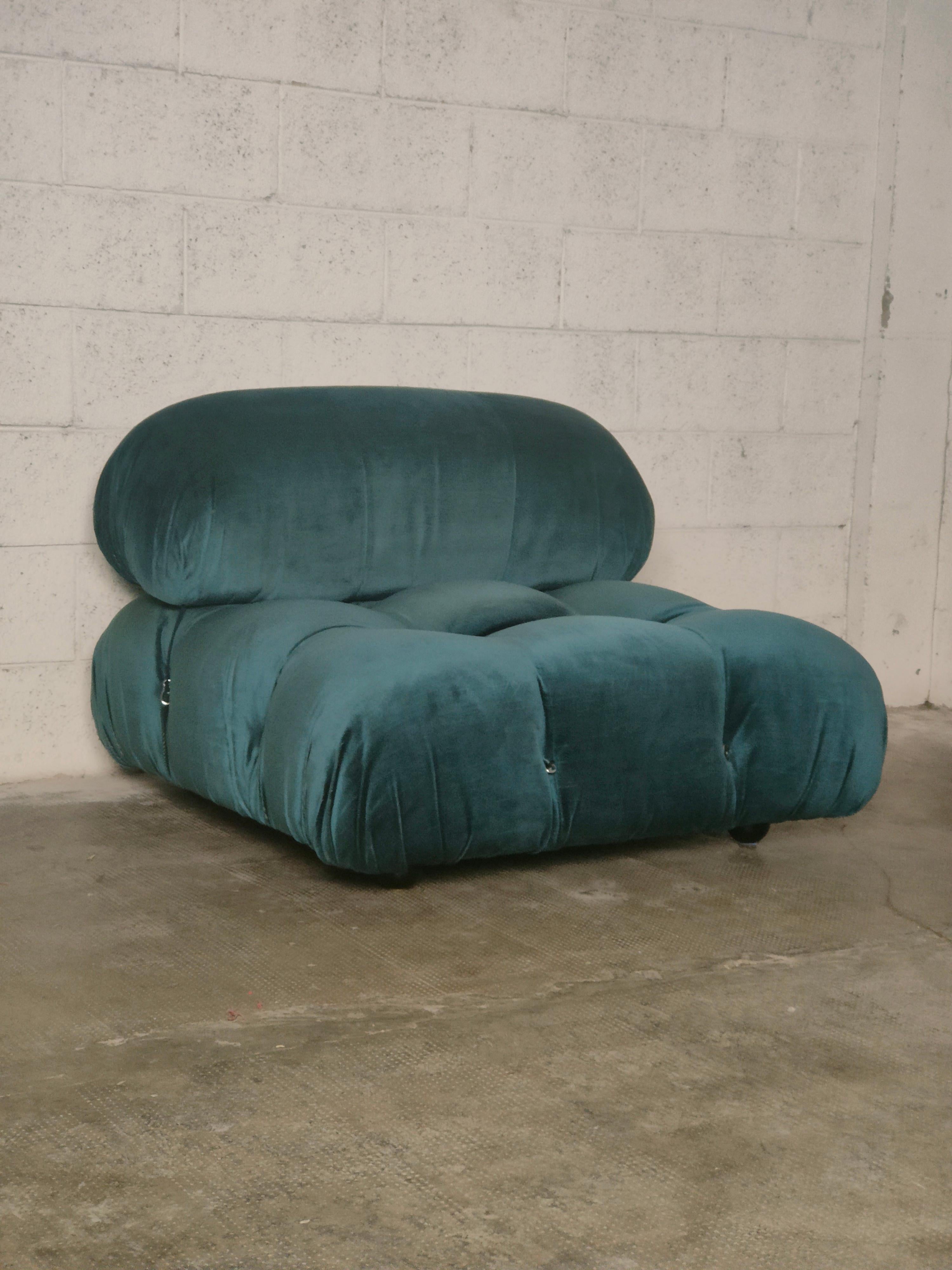 Camaleonda Light Blue Sofa by Mario Bellini for C&B Italia, 1971 9