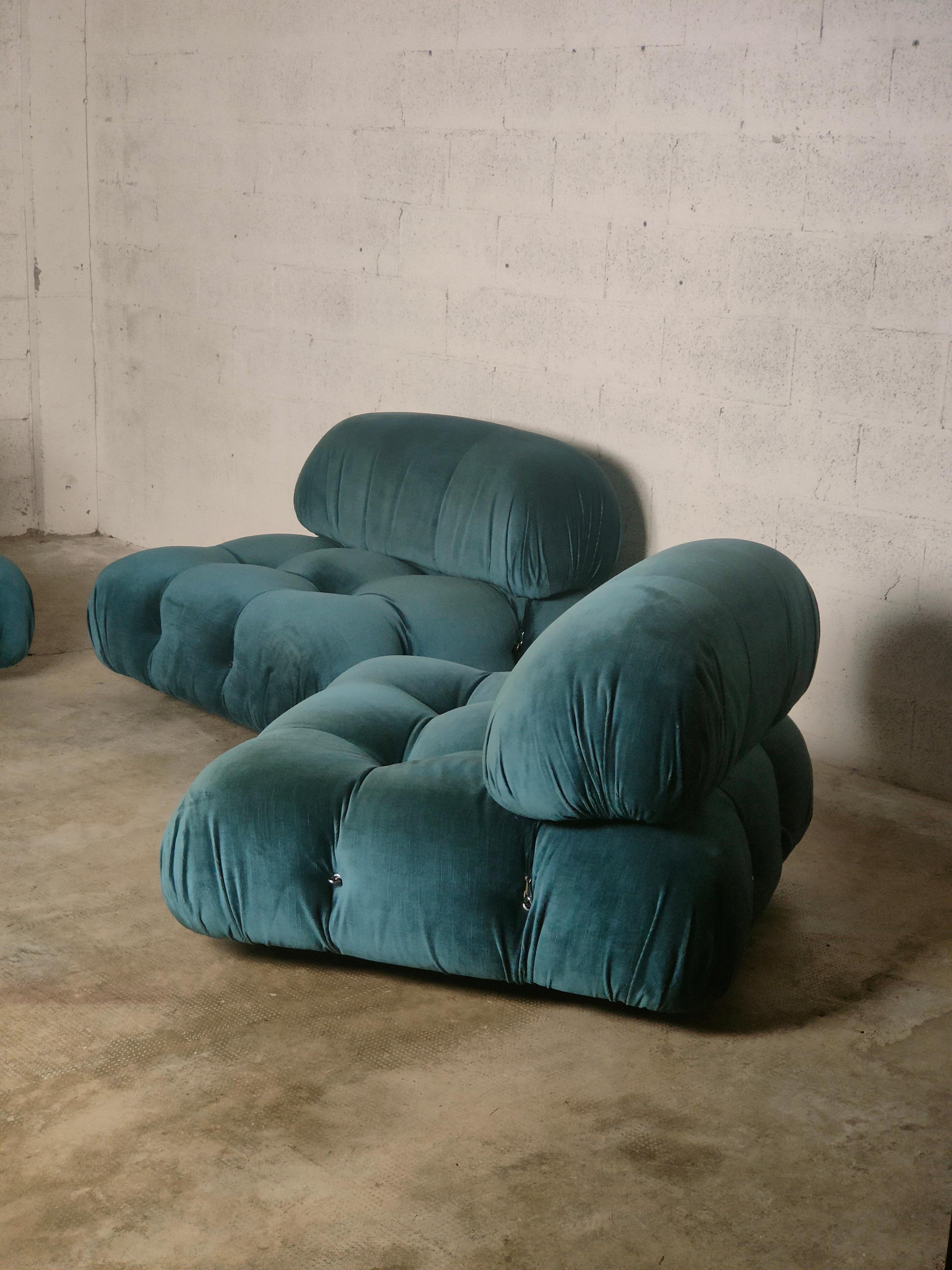 Camaleonda Light Blue Sofa by Mario Bellini for C&B Italia, 1971 10