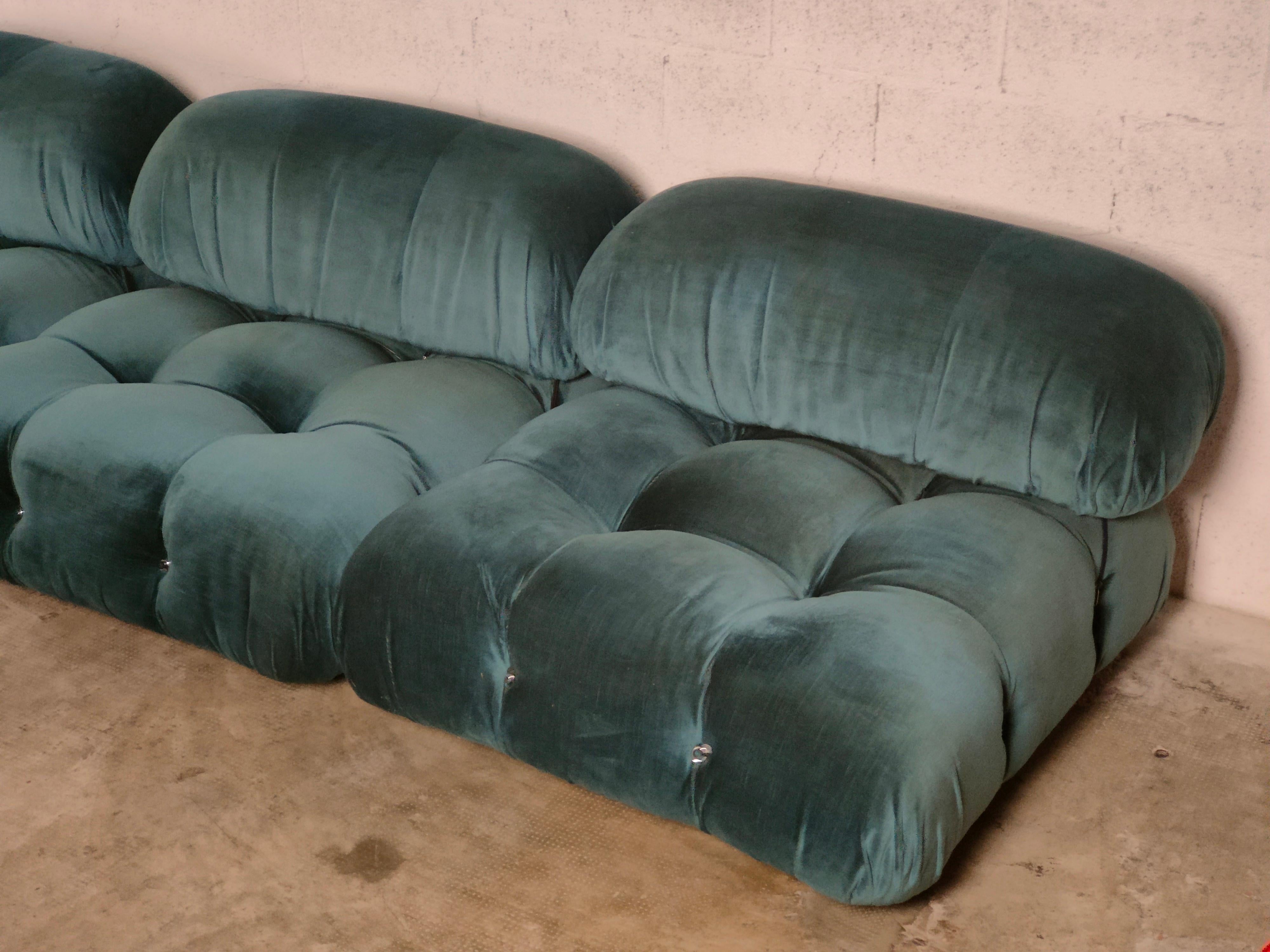 Camaleonda Light Blue Sofa by Mario Bellini for C&B Italia, 1971 1