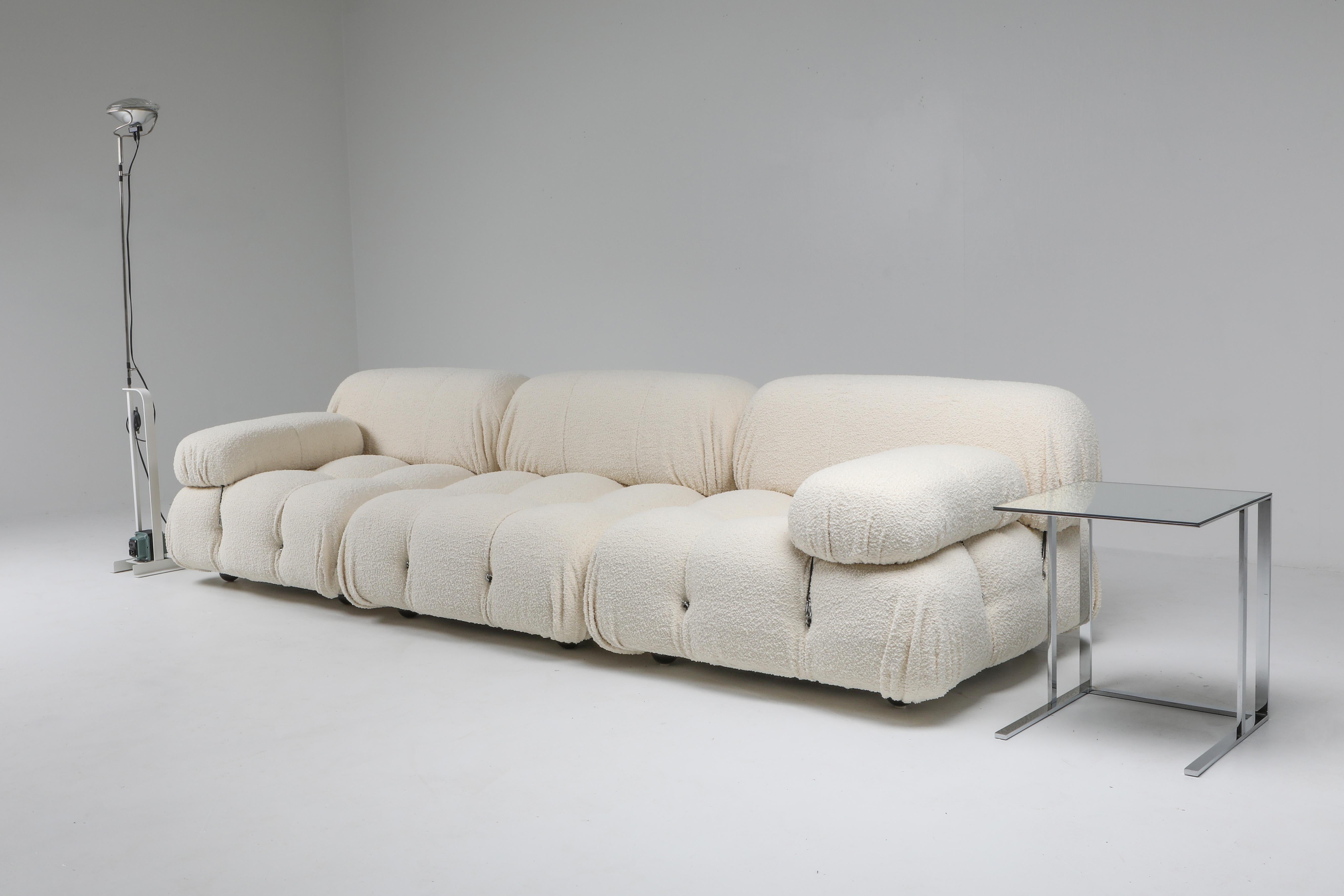 20ième siècle Fauteuil de salon Camaleonda en laine bouclée de Mario Bellini, canapé sectionnel, années 1970 en vente