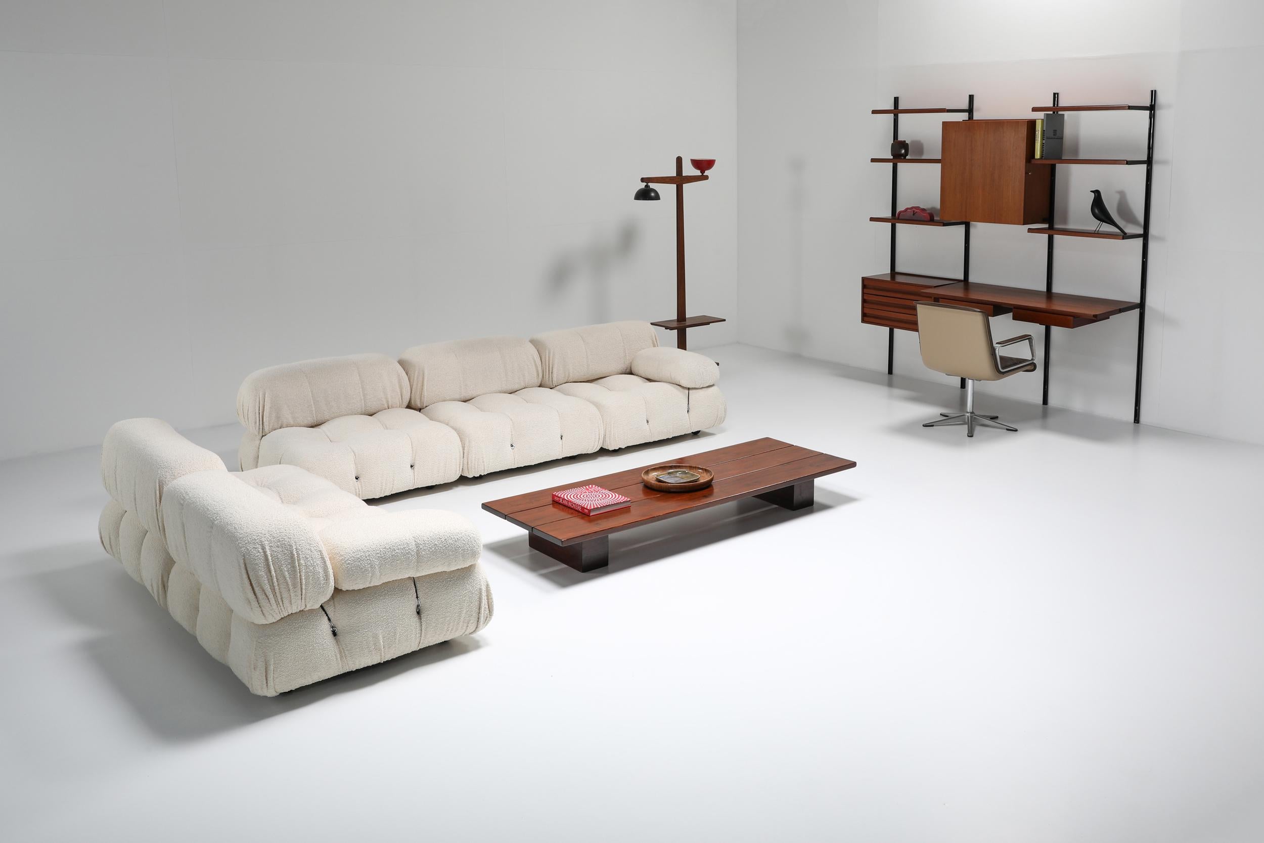 Sillón Camaleonda de lana Boucle de Mario Bellini, Sofá seccional, años 70 Lana en venta