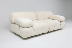 Camaleonda Sofa Set in Boucle Wool with Armrests by Mario Bellini, 1970's