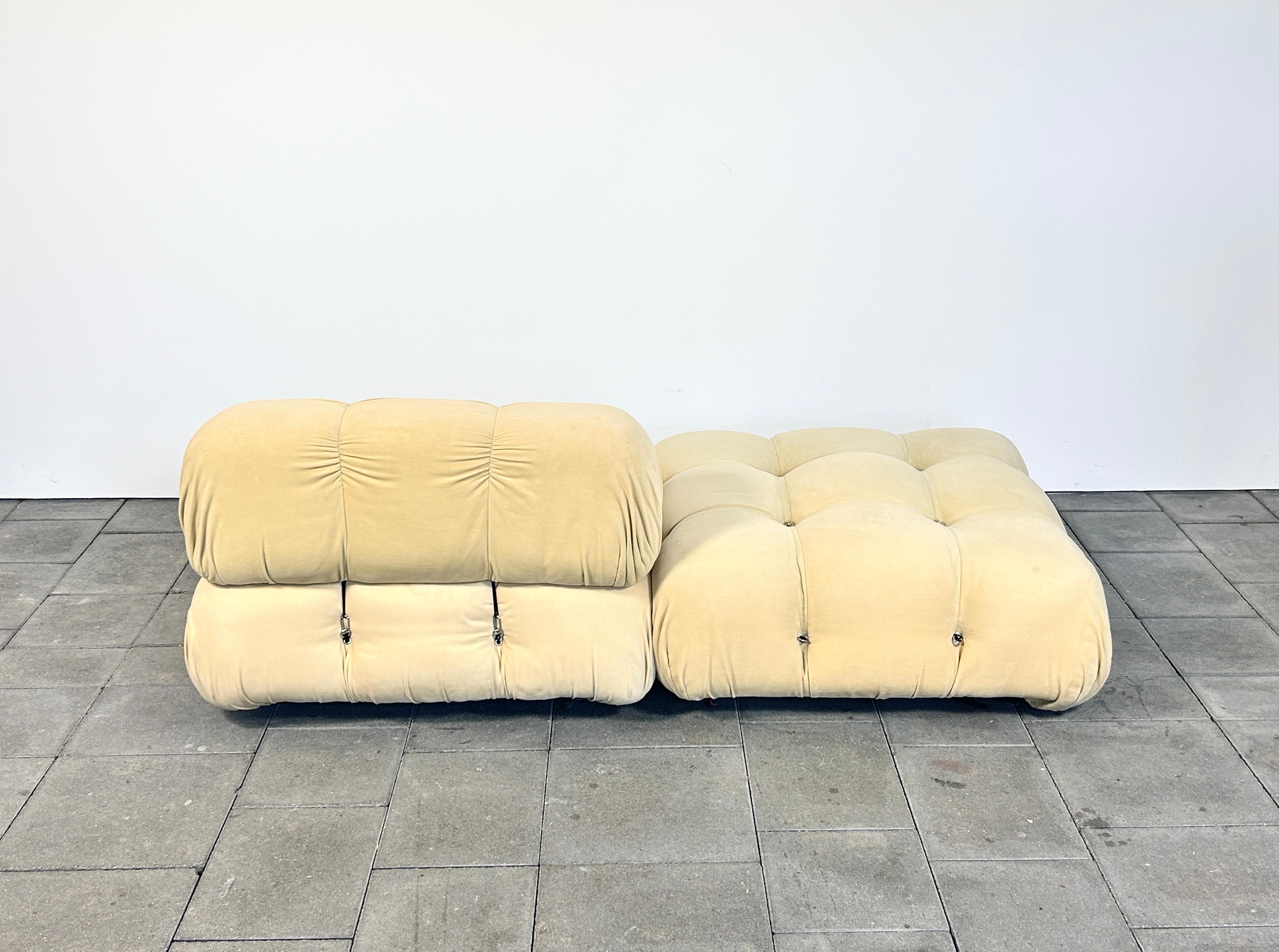 Italian Camaleonda lounge chair with 3 parts designed by Mario Bellini for B&B Italia For Sale