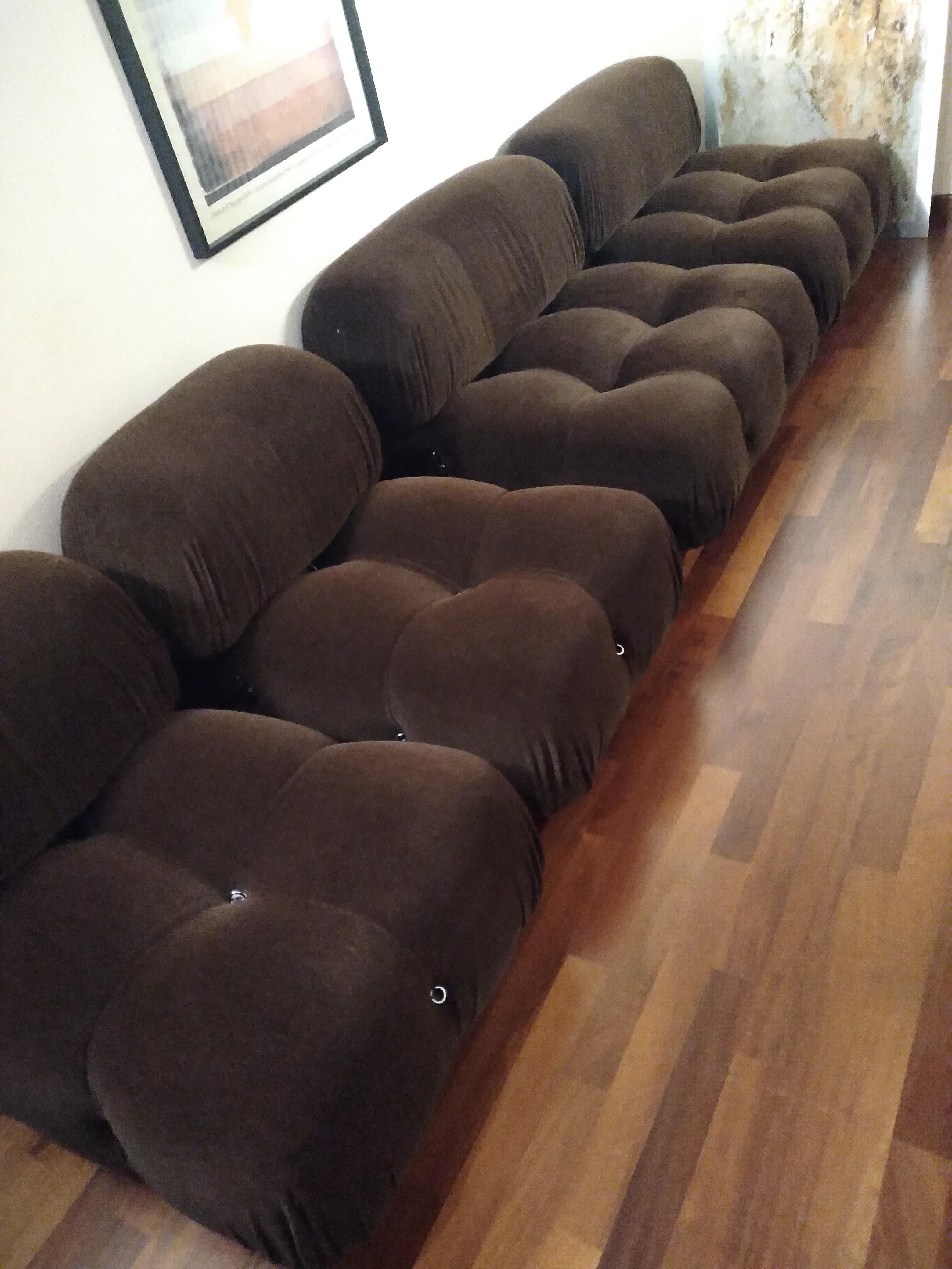 Camaleonda Modular Sofa by M.Bellini from B&B Italy 1972s Set of Four Pieces In Good Condition In Lucca, IT