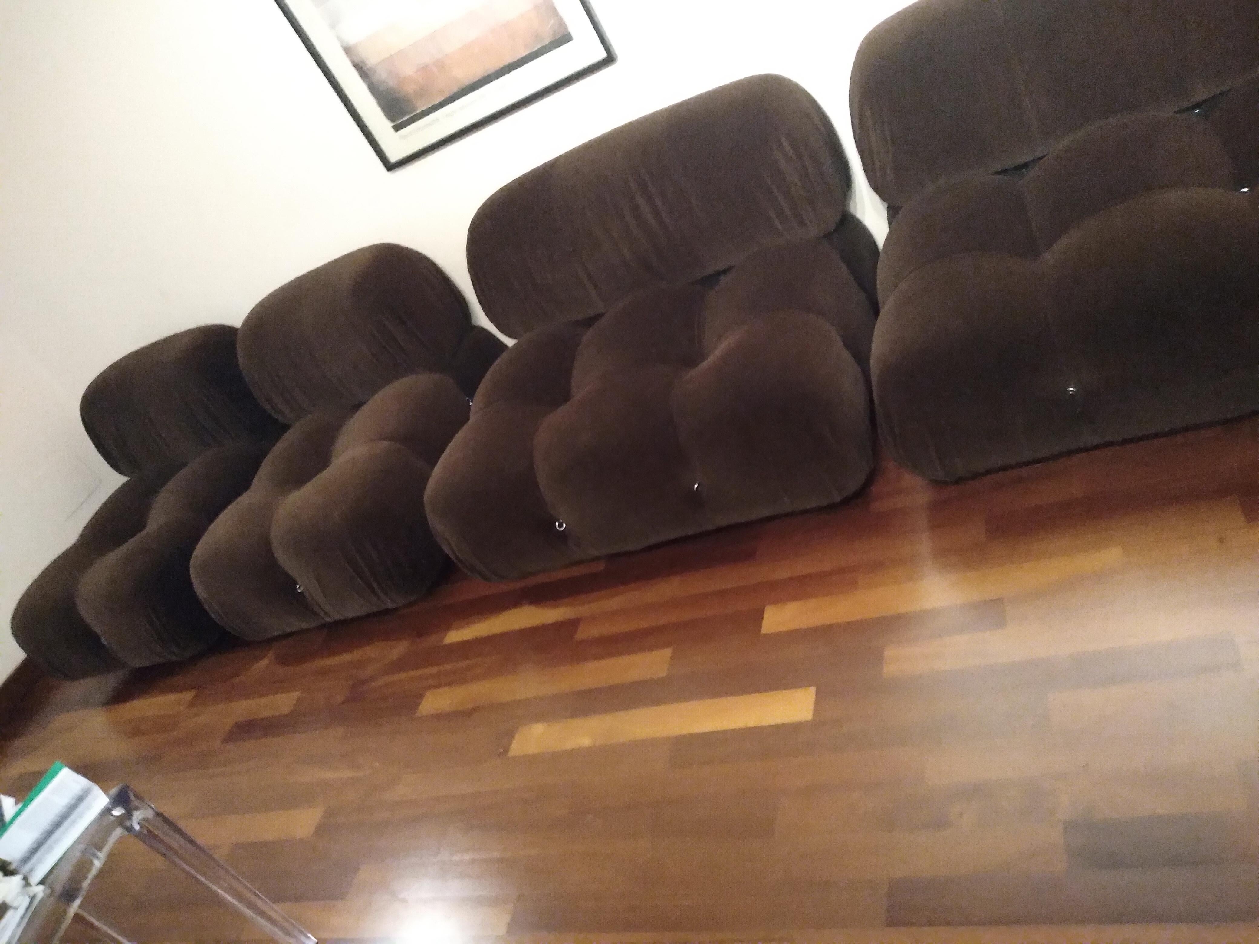 Late 20th Century Camaleonda Modular Sofa by M.Bellini from B&B Italy 1972s Set of Four Pieces