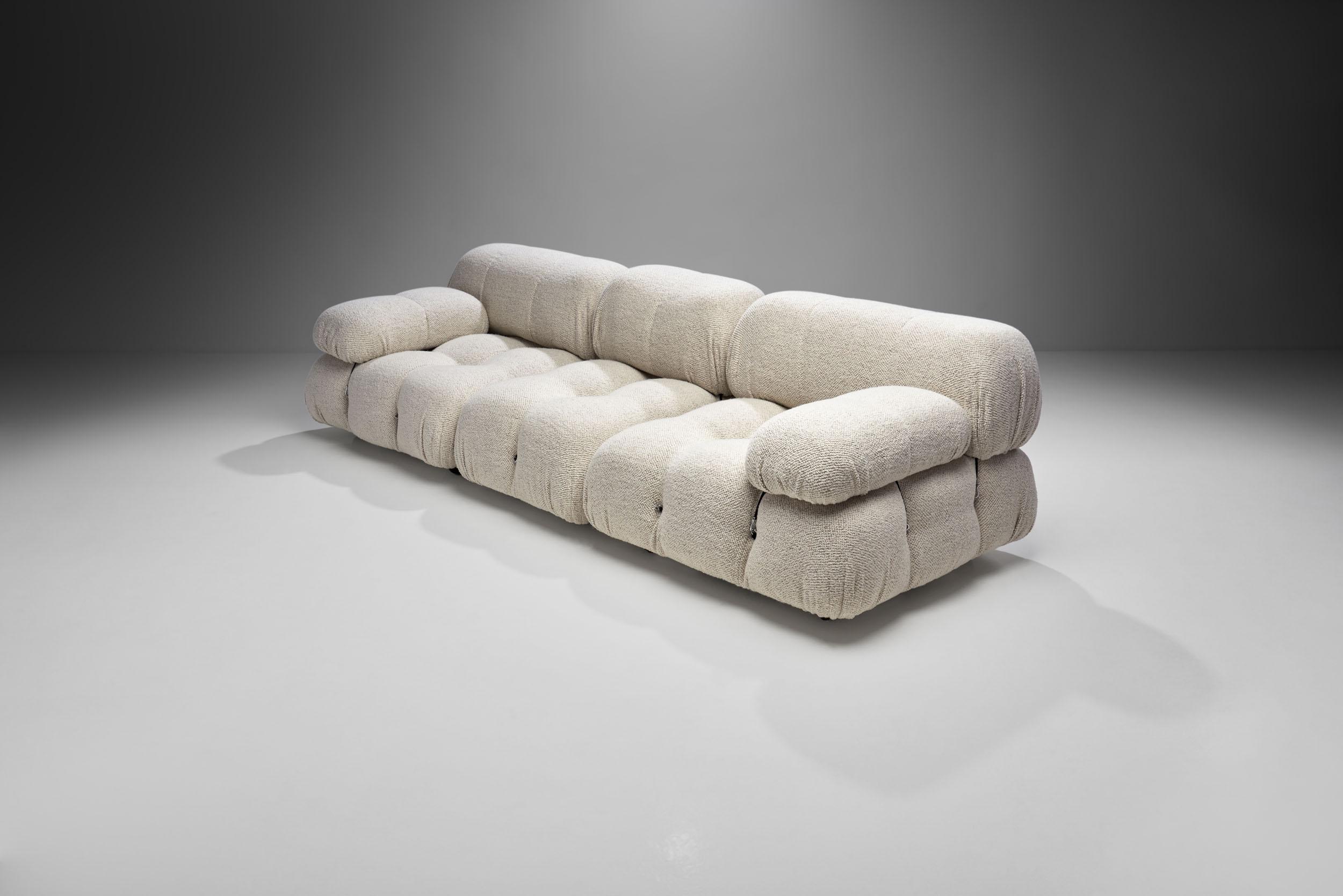 Mid-Century Modern “Camaleonda” Modular Sofa in 3 Segments by Mario Bellini for B&B, Italy 1971 For Sale