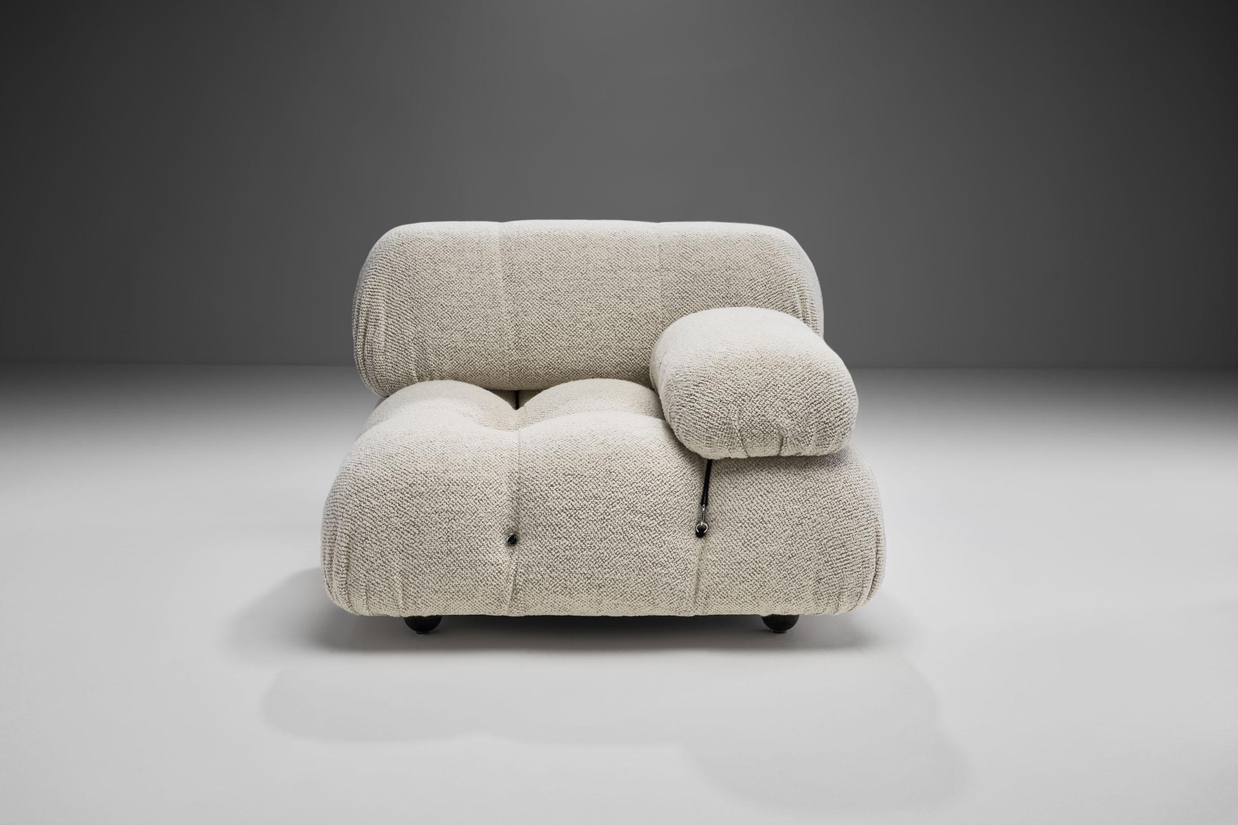 Fabric “Camaleonda” Modular Sofa in 3 Segments by Mario Bellini for B&B, Italy, 1971