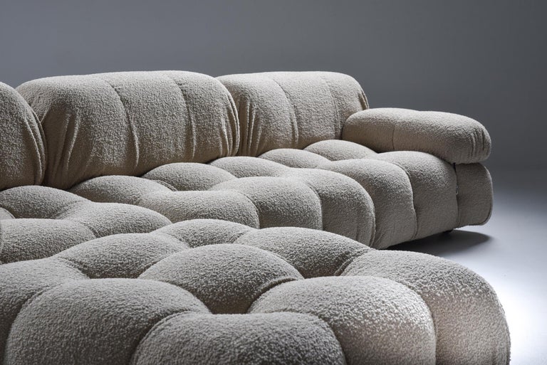 Camaleonda Modular Sofa in Grey Boucle by Mario Bellini ...