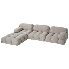 Camaleonda Modular Sofa in Grey Boucle by Mario Bellini