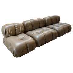 Camaleonda Modular Sofa in "Moca" Leather by Mario Bellini