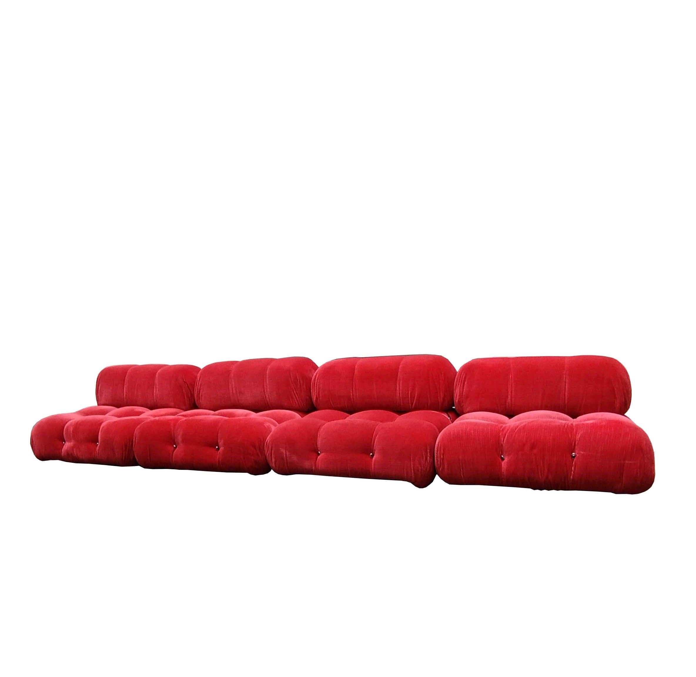 Mid-Century Modern Camaleonda Modular Sofa, Set of 4, Mario Bellini for B&B Italia , Italy 1970s