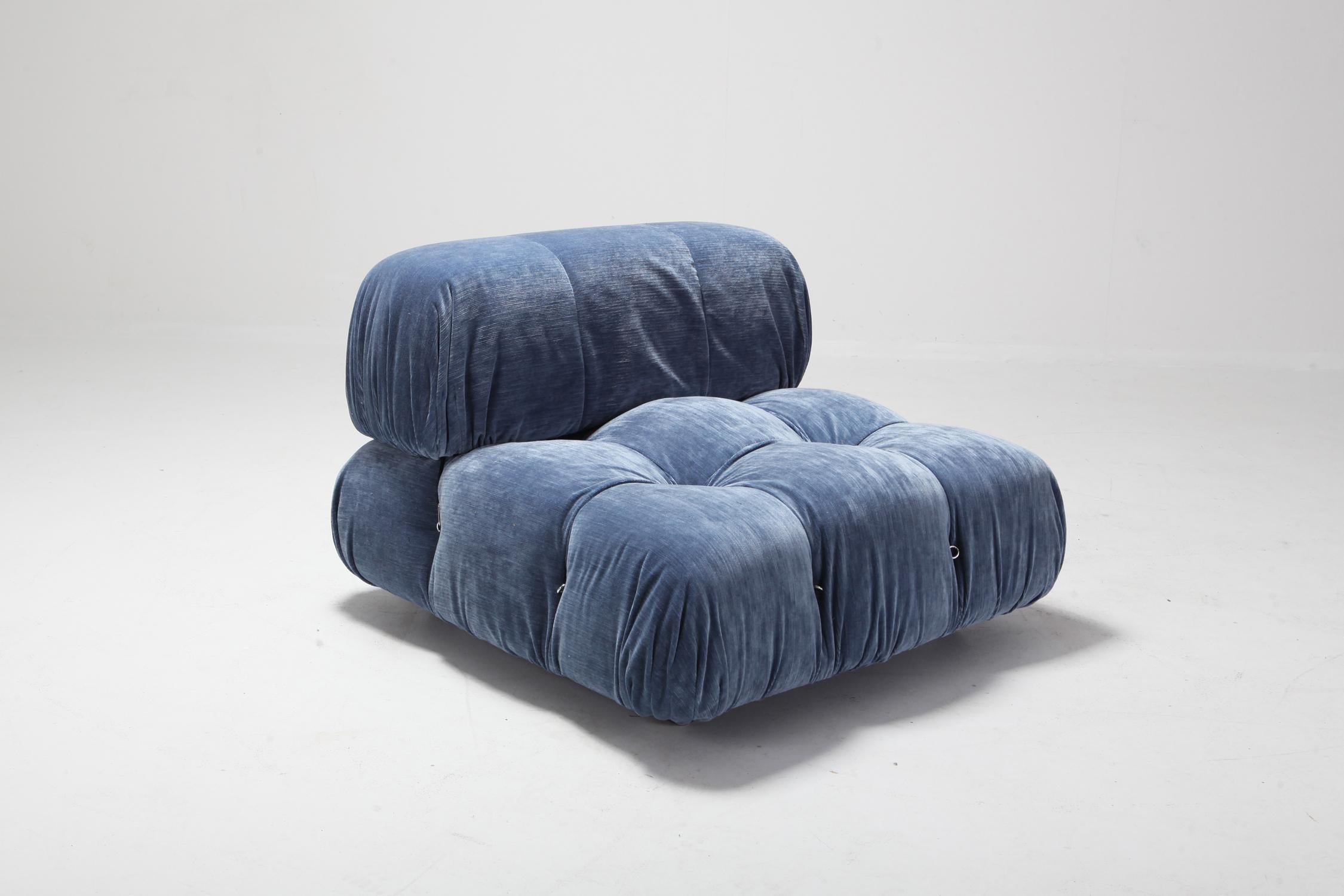 European Camaleonda Pair of lounge chair by Mario Bellini For Sale