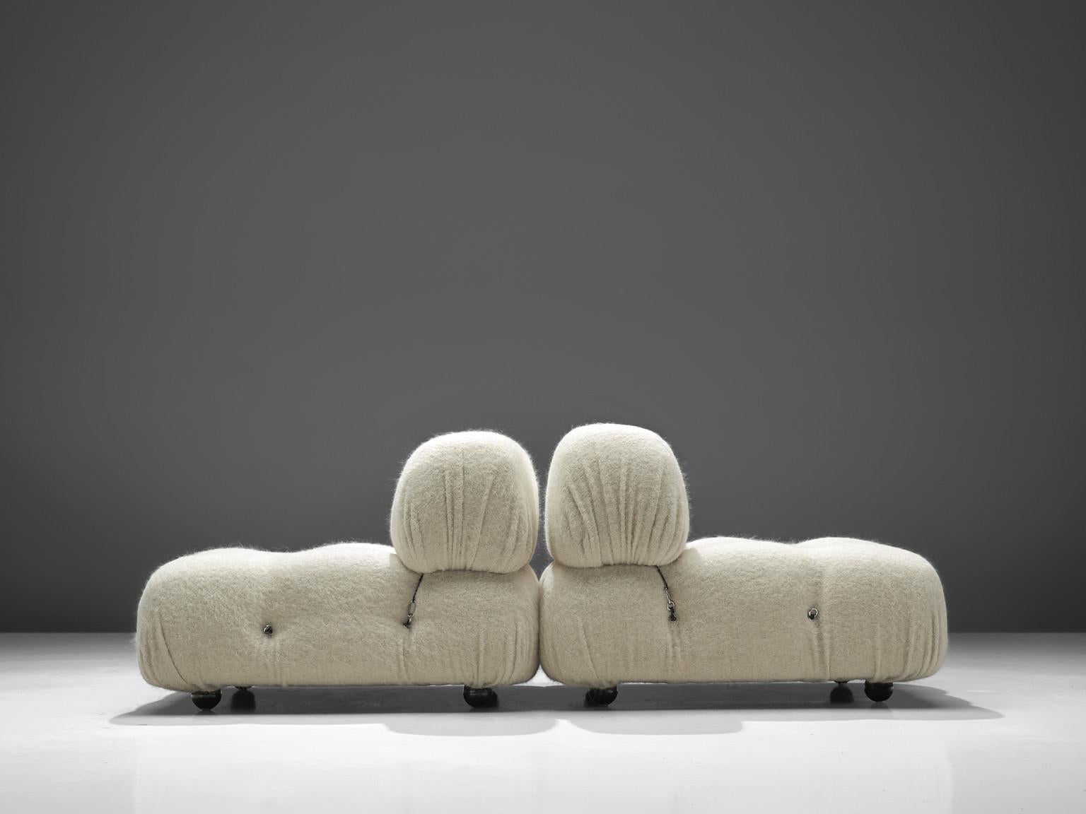Wool One 'Camaleonda' Seating Element with Backrest by Mario Bellini, Italy, 1972