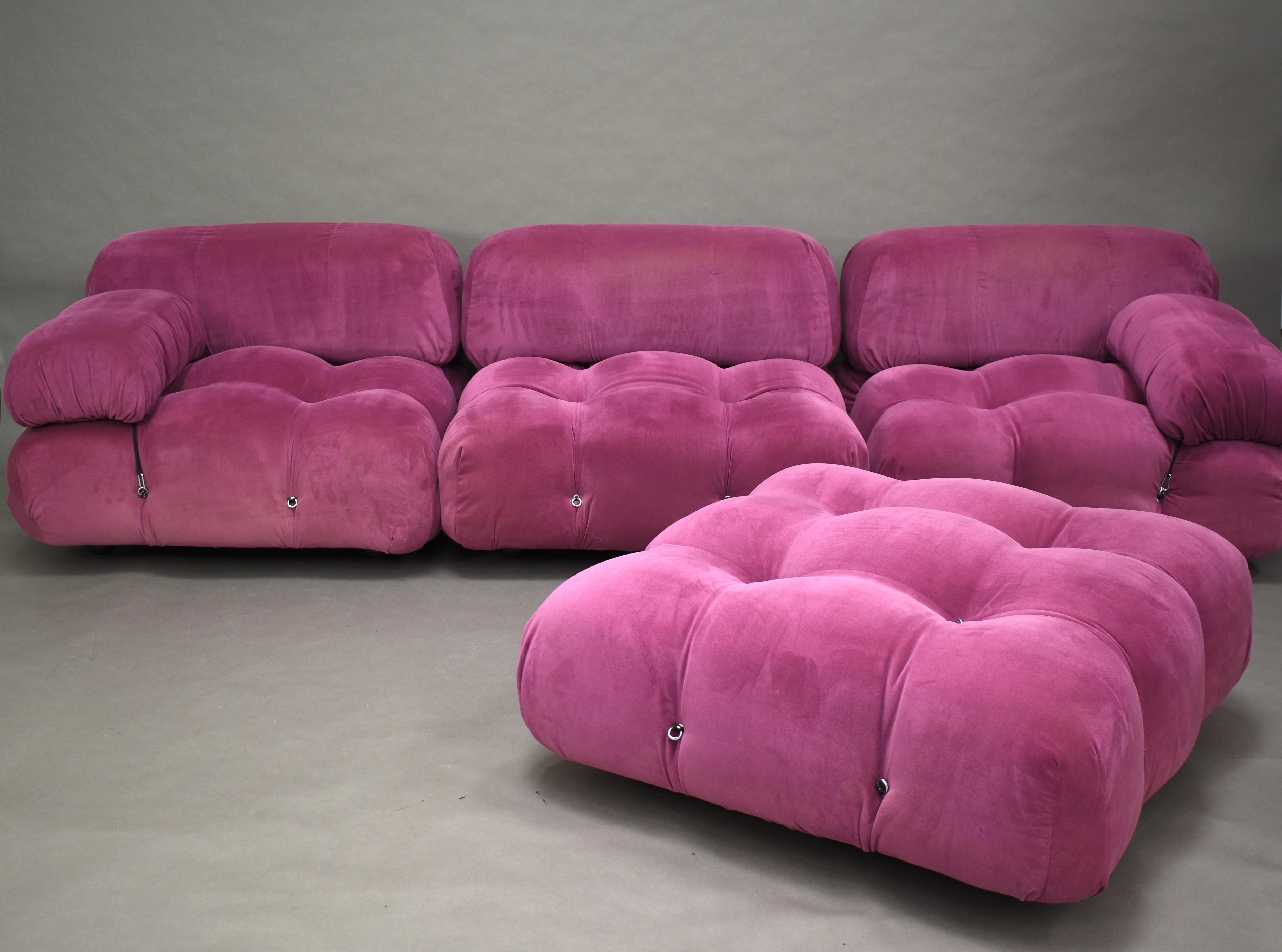 hot pink sectional couch