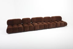 Camaleonda sectional sofa by Mario Bellini in original brown velvet