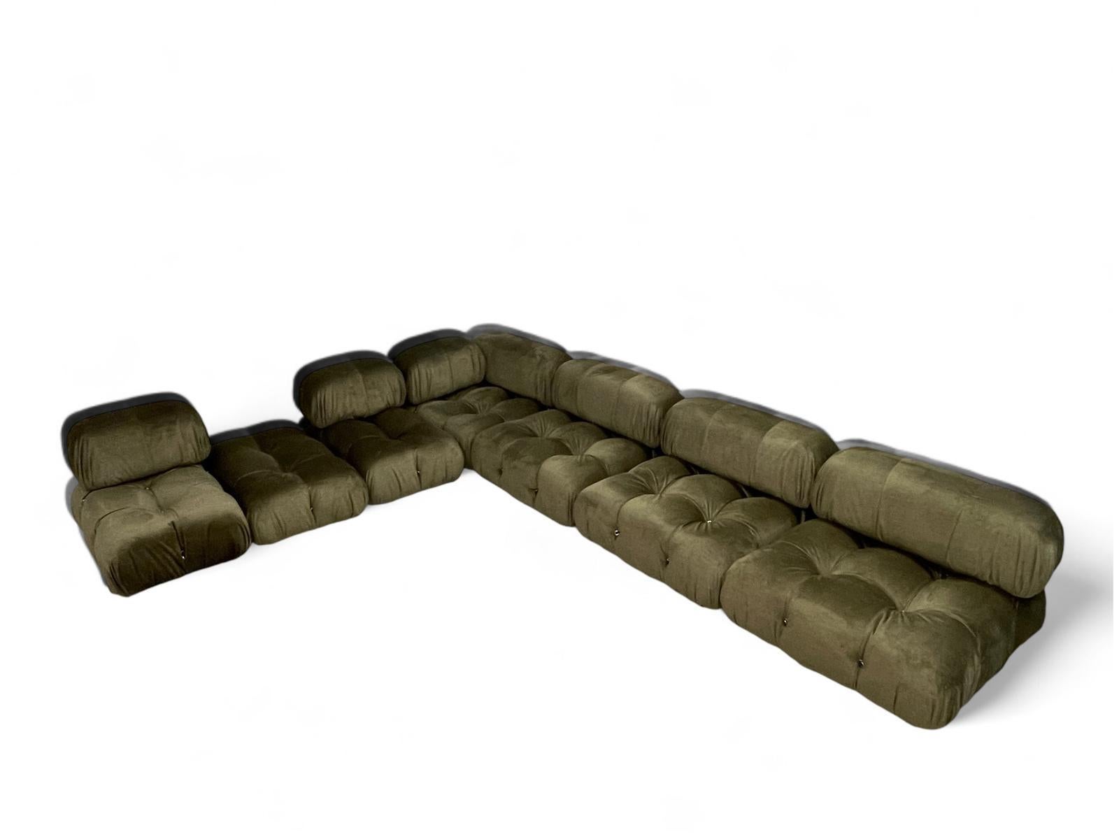 The Camaleonda is a classic modular sofa designed by Mario Bellini in 1970. Known for its distinctive, soft, and curvilinear forms, the sofa features a unique structure that allows for flexible configurations, making it suitable for various spaces.