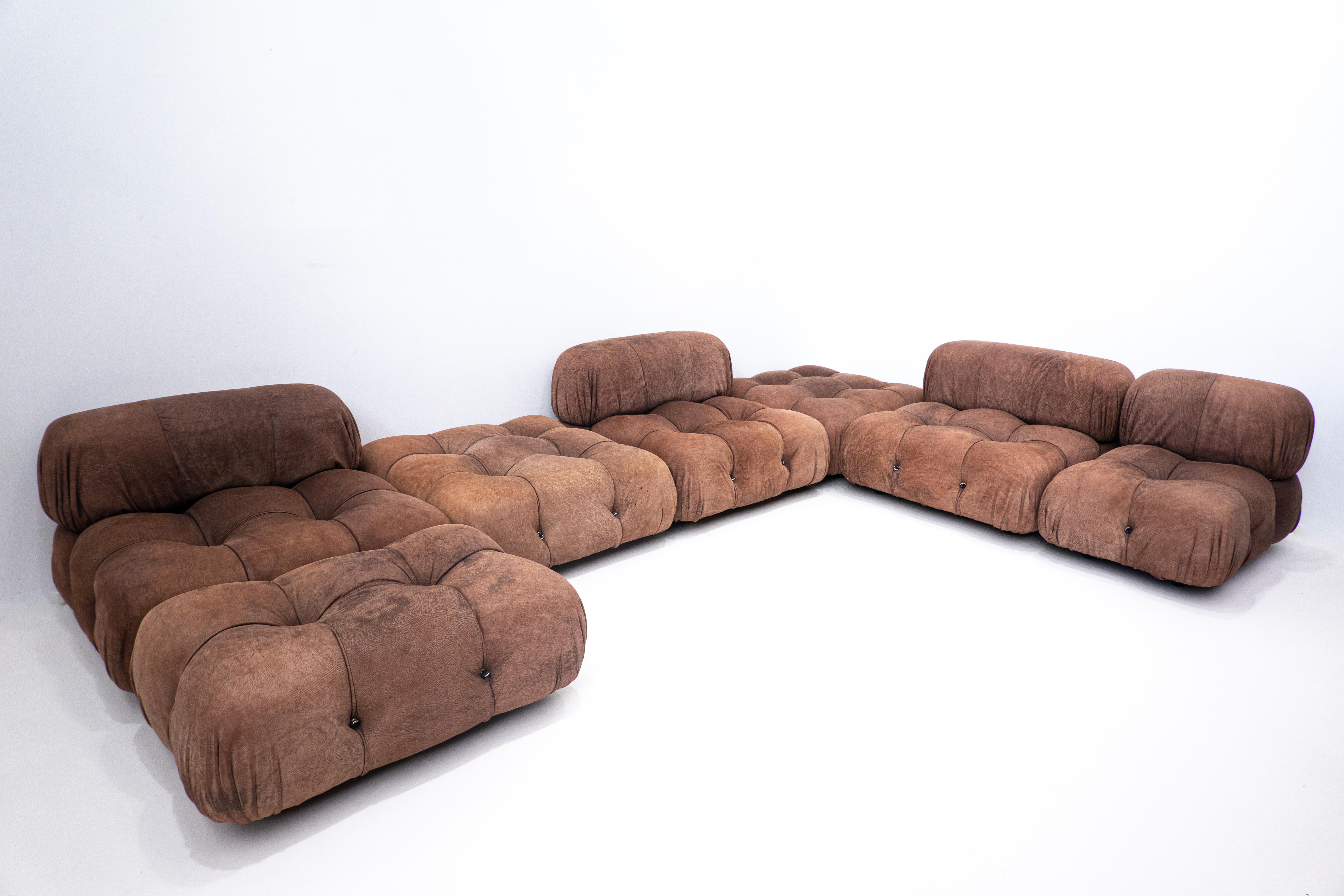 Camaleonda Sofa By Mario Bellini For B&B Italia, 1970s, Original Upholstery In Good Condition In Brussels, BE