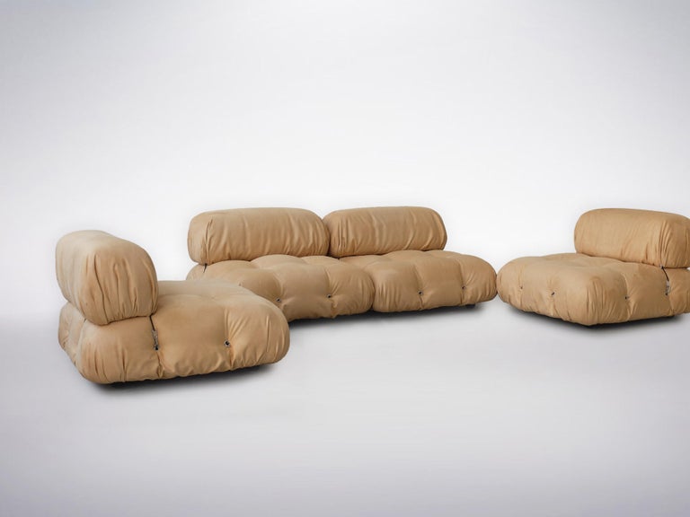 Camaleonda sofa by Mario Bellini for C&B Italia, circa 1970s.

The sofa features four seat elements with three back-rests.
The Camaleonda became instantly famous when introduced at The New Domestic Landscape held in the MOMA Museum in 1972.

It is