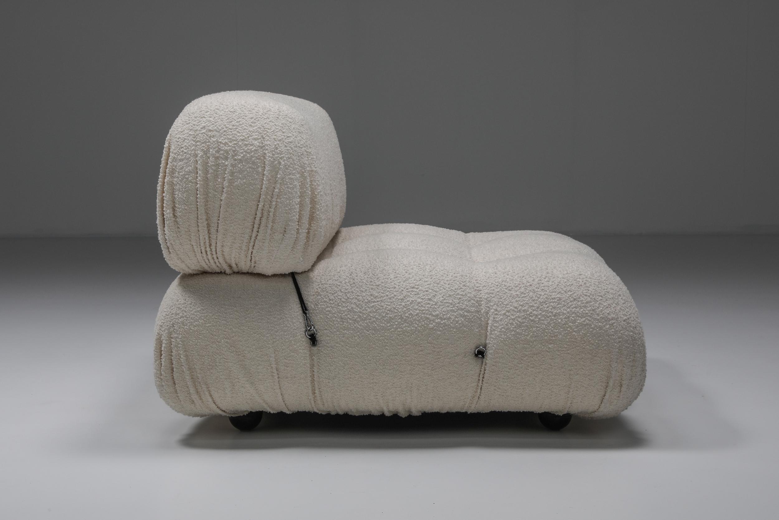 Camaleonda Sofa in Boucle Wool by Mario Bellini For Sale 1