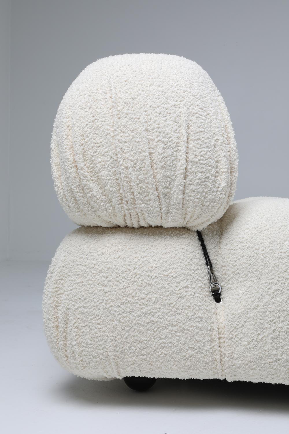 Post-Modern Camaleonda Sofa in Boucle Wool by Mario Bellini