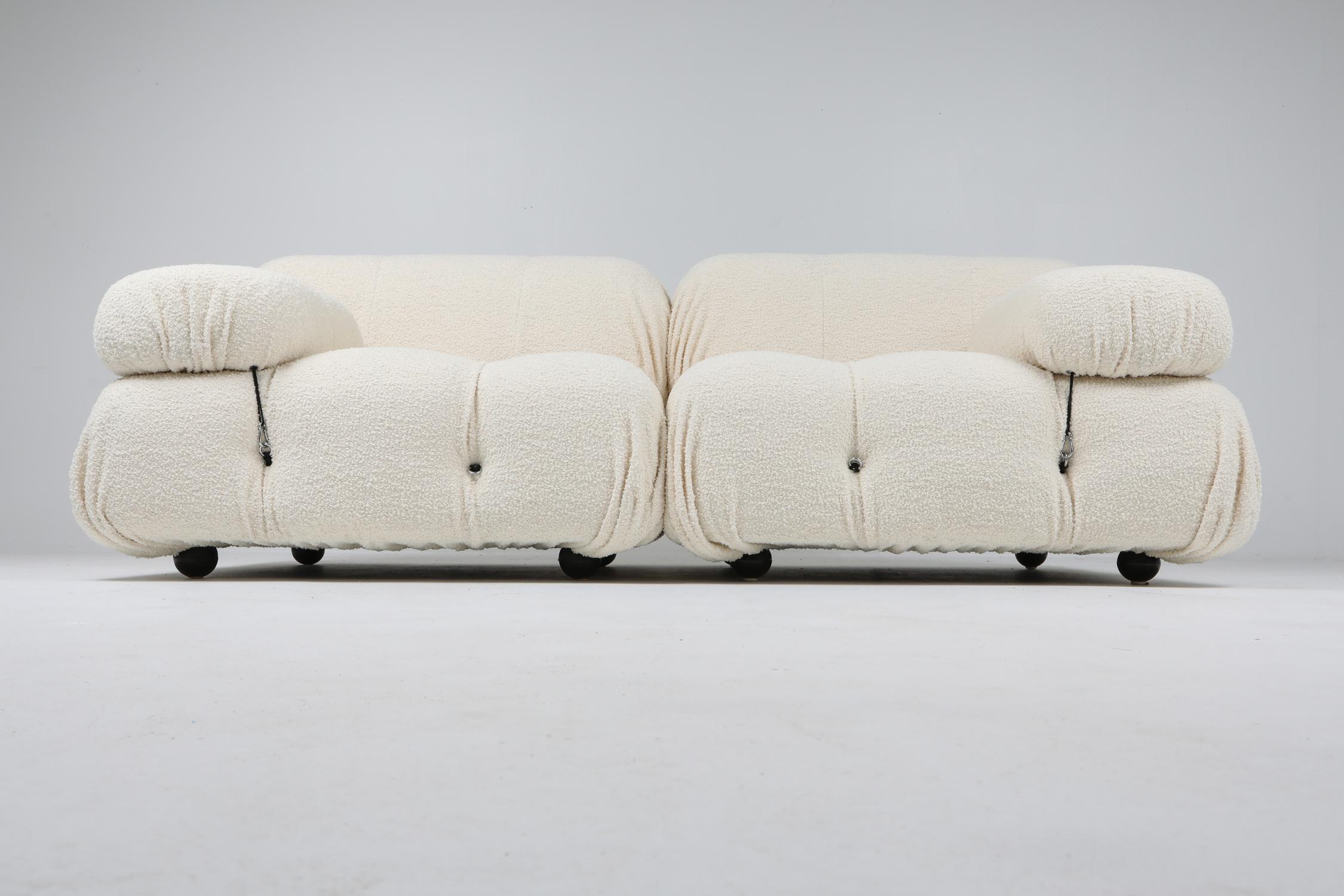 20th Century Camaleonda Sofa in Boucle Wool by Mario Bellini