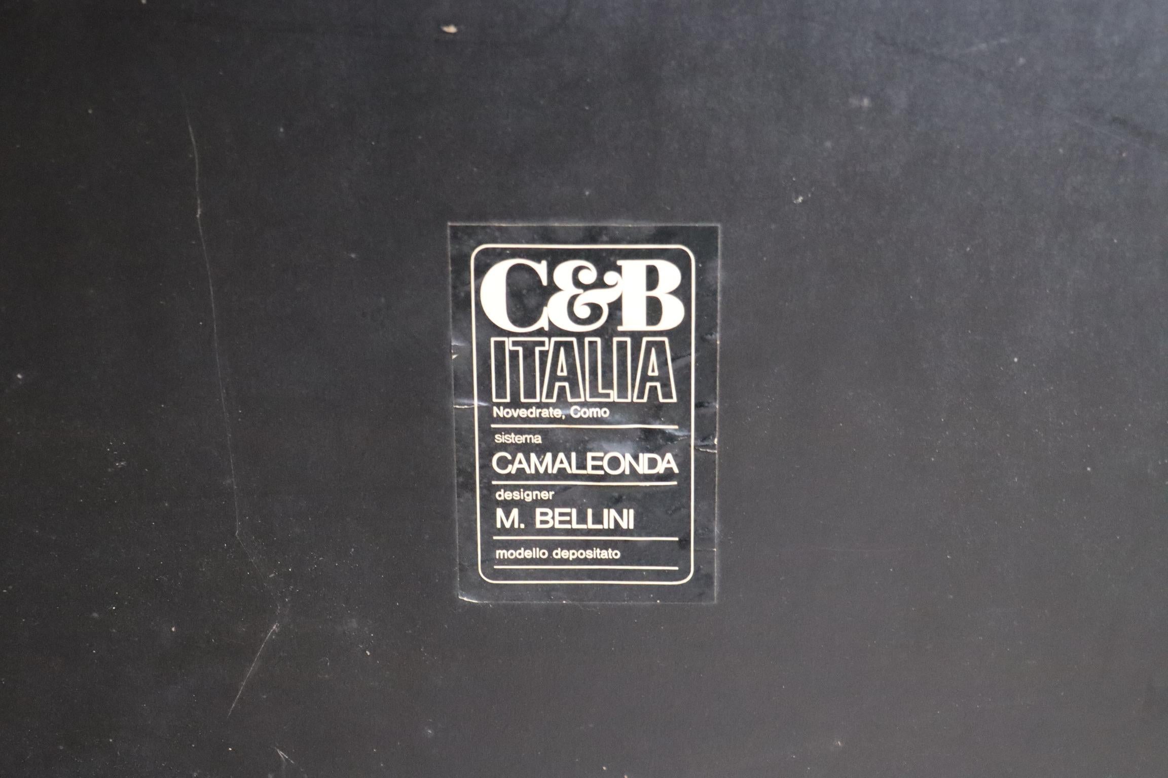 Sofa Camaleonda aus braunem Kord von Mario Bellini für C&B Italia 1969 im Angebot 6