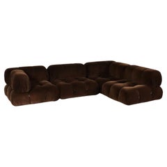 Sofa Camaleonda aus braunem Kord von Mario Bellini für C&B Italia 1969