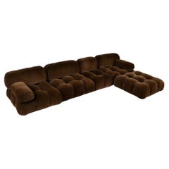 Camaleonda sofa in original brown corduroy by Mario Bellini for C&B Italia, 1972