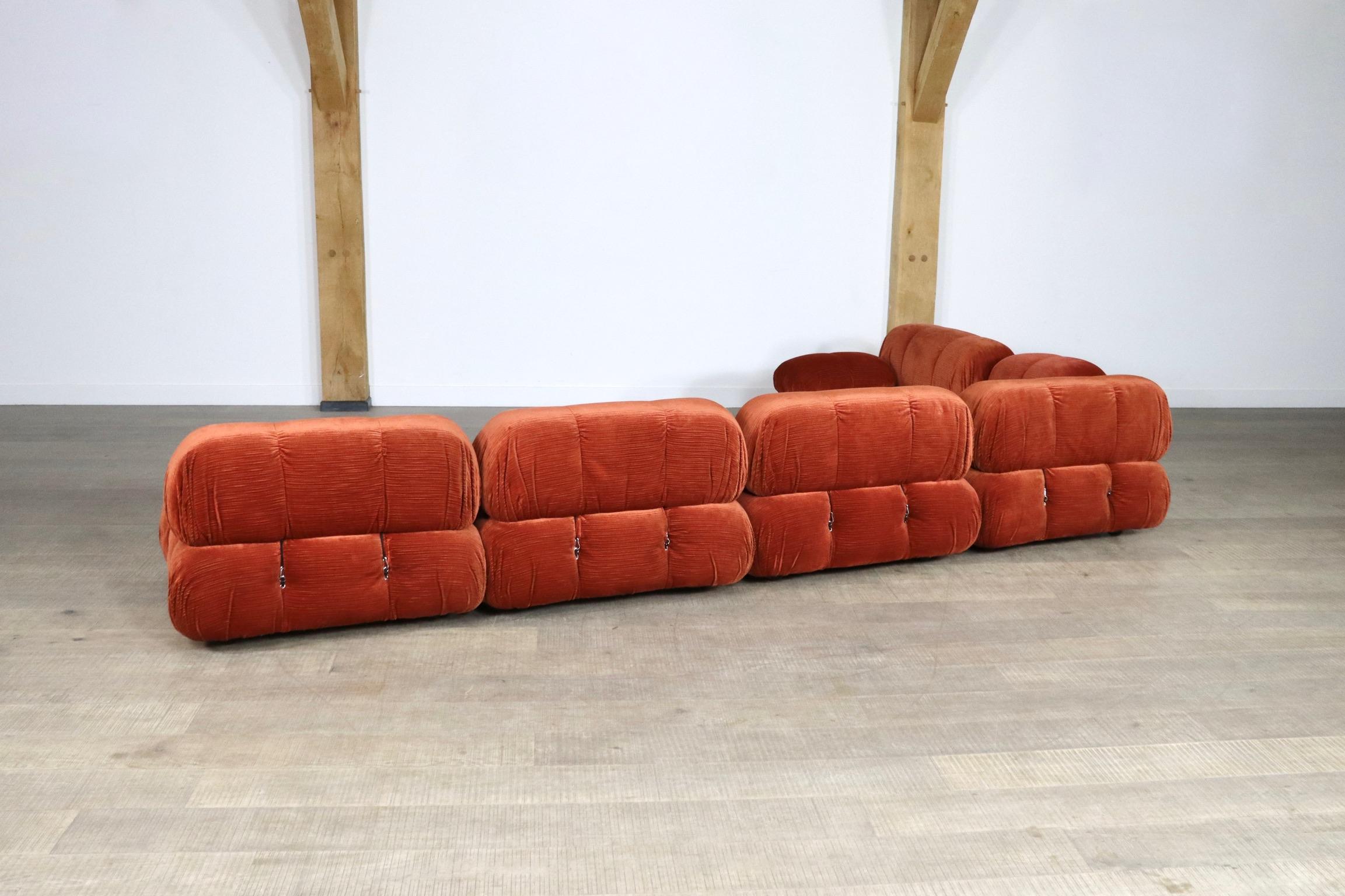 Camaleonda sofa in original corduroy velvet by Mario bellini for C&B Italia 1972 5
