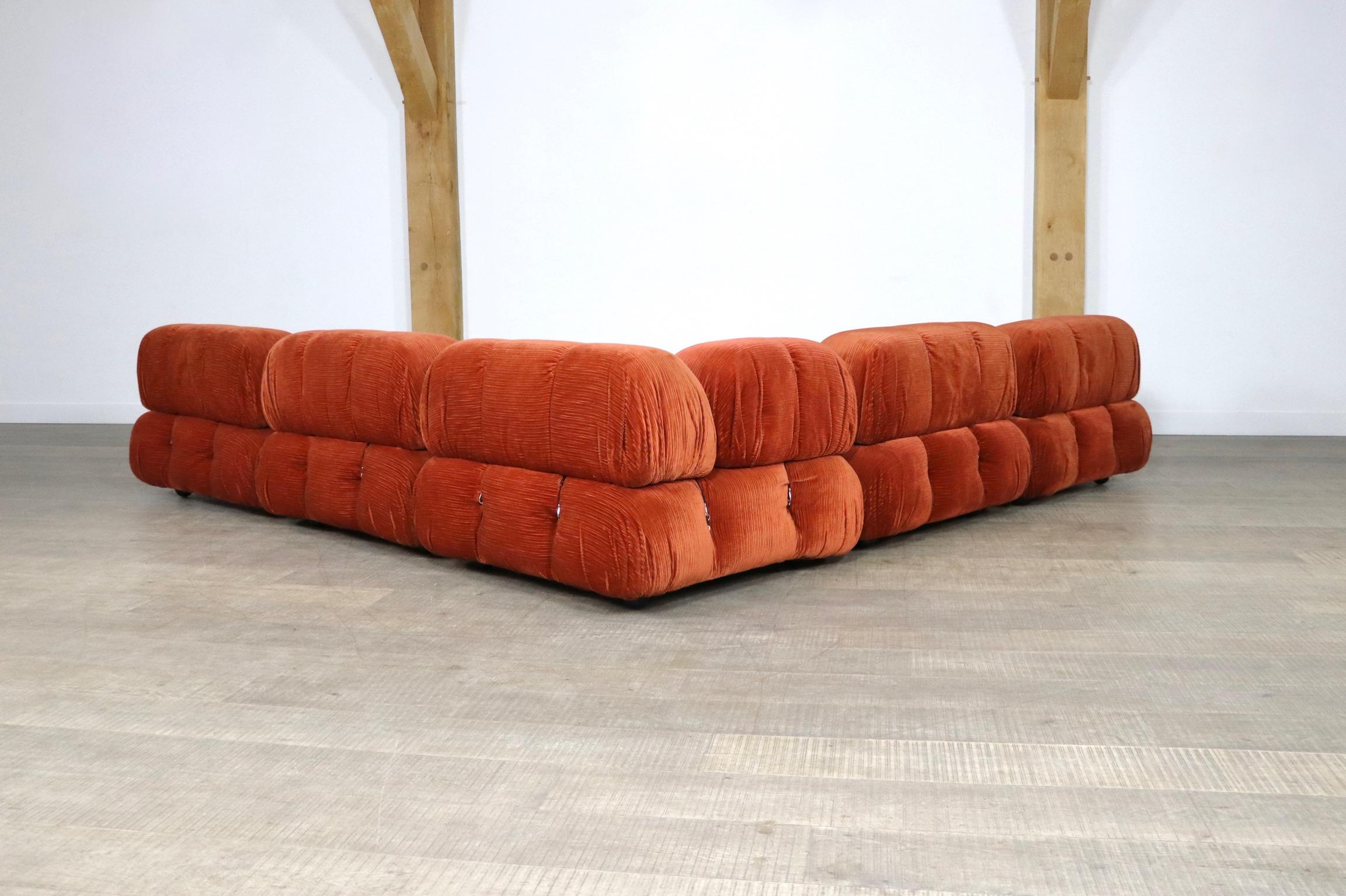 Camaleonda sofa in original corduroy velvet by Mario bellini for C&B Italia 1972 6