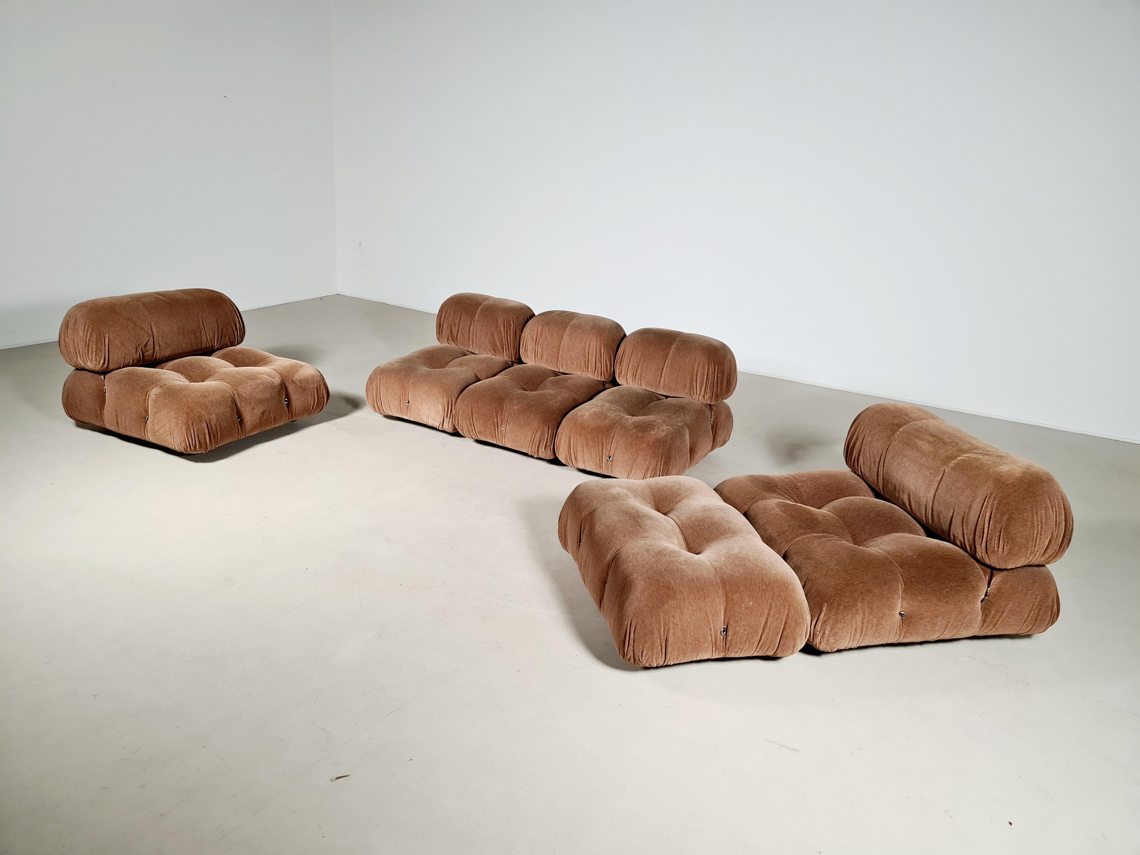 Camaleonda Sofa in Original Fabric by Mario Bellini for C&B Italia, 1970s 1