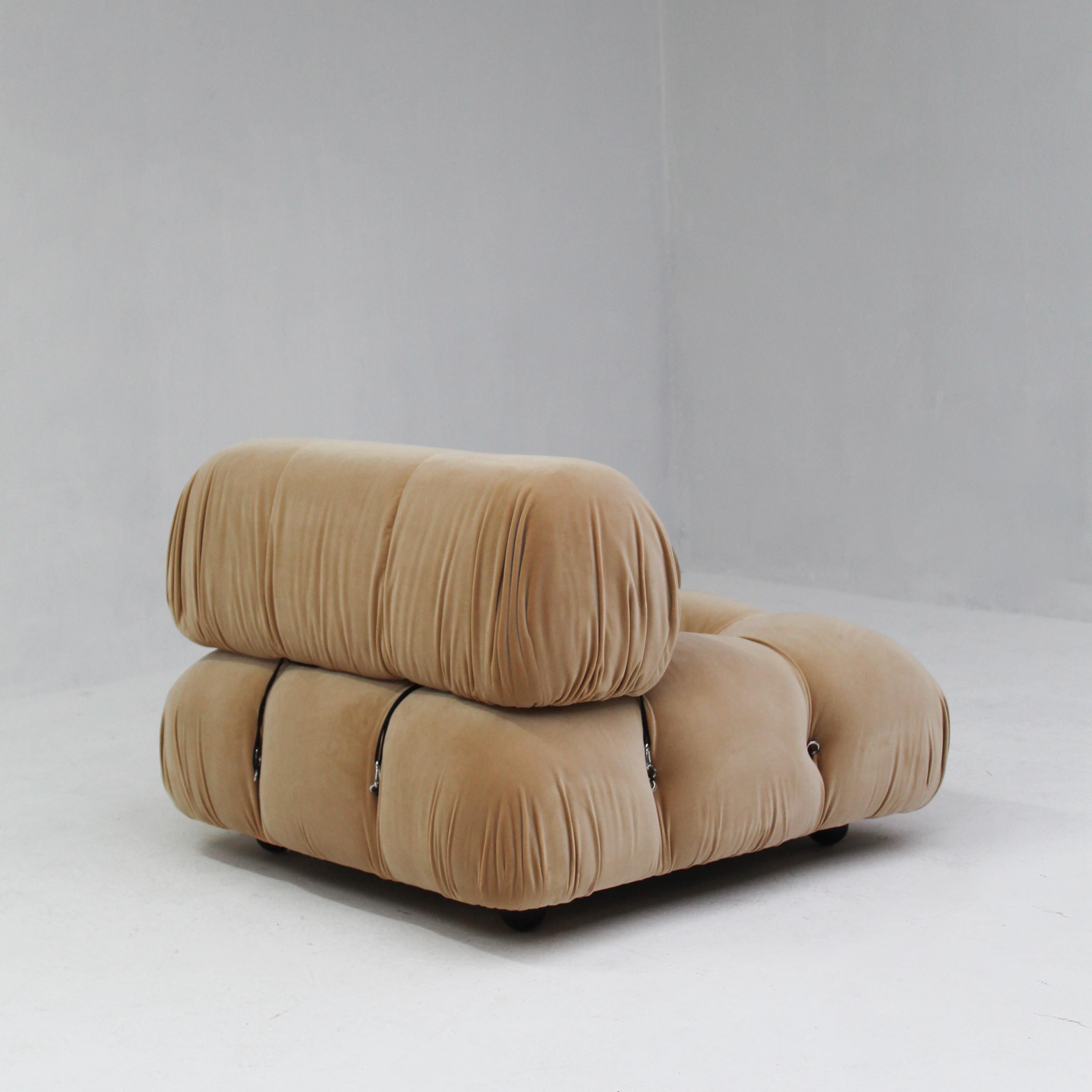Camaleonda Sofa in Velvet by Mario Bellini for C&B Italia 5