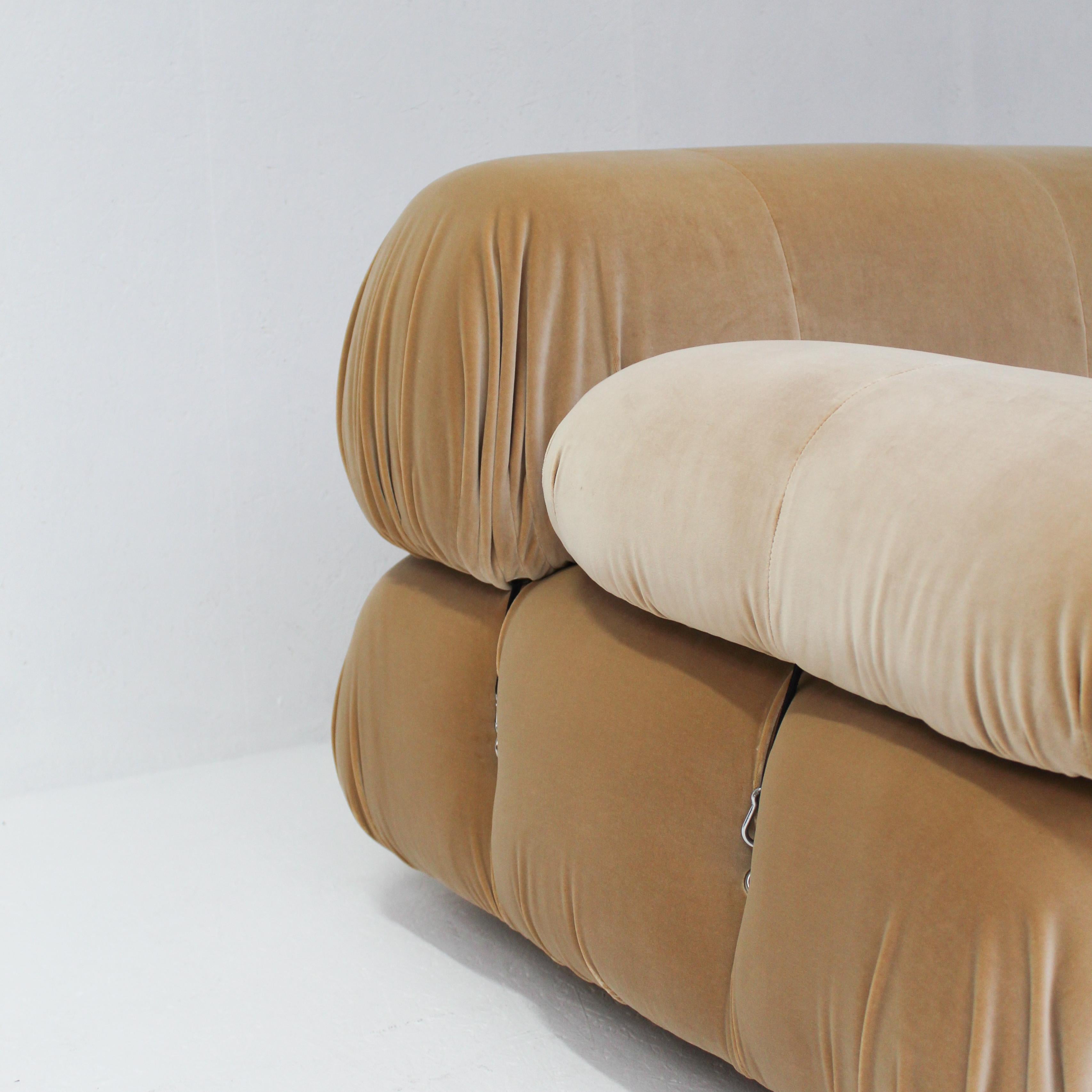 Camaleonda Sofa in Velvet by Mario Bellini for C&B Italia In Excellent Condition In Antwerpen, BE