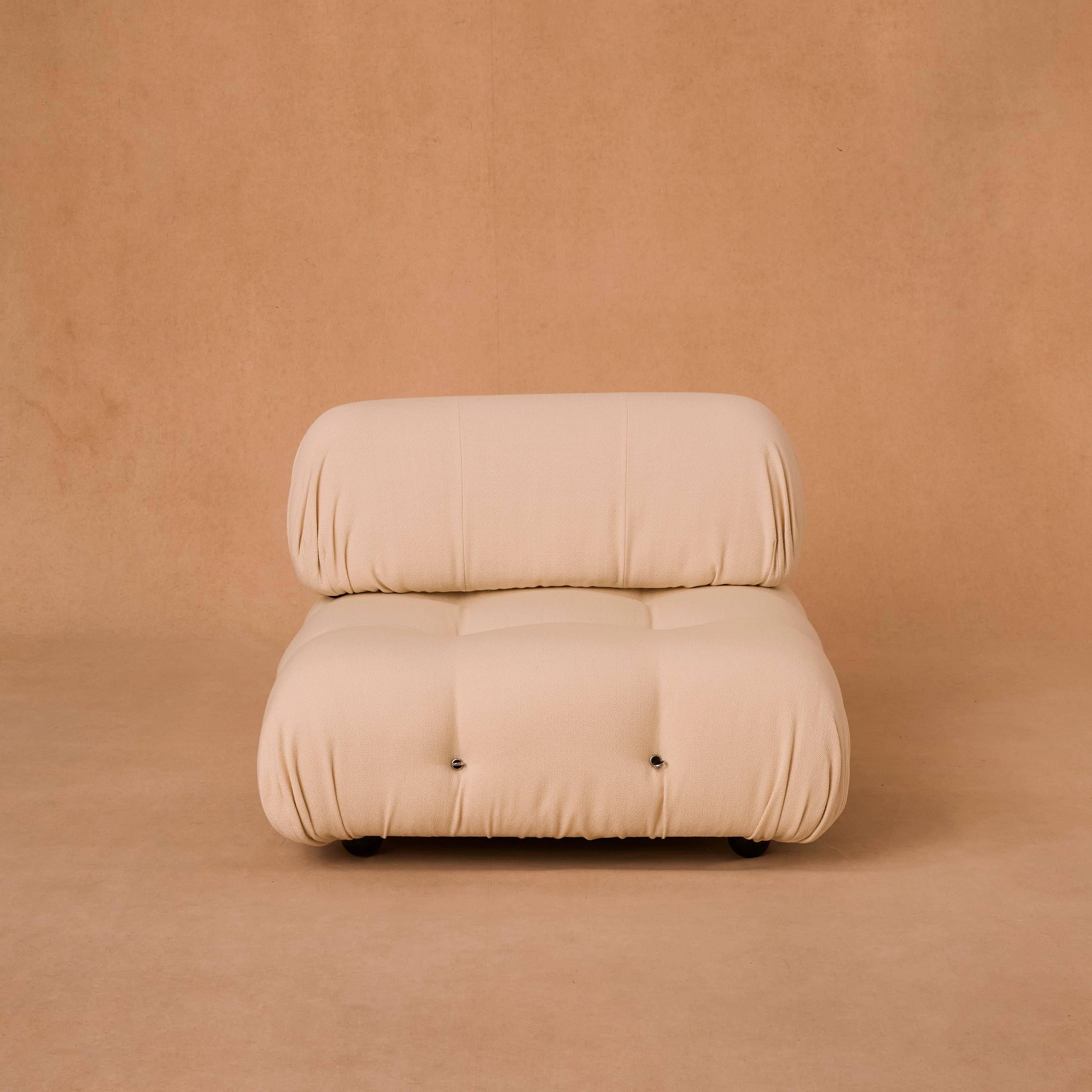 Mid-Century Modern Camaleonda Three-Seater in Dedar Boucle by Mario Bellini en vente