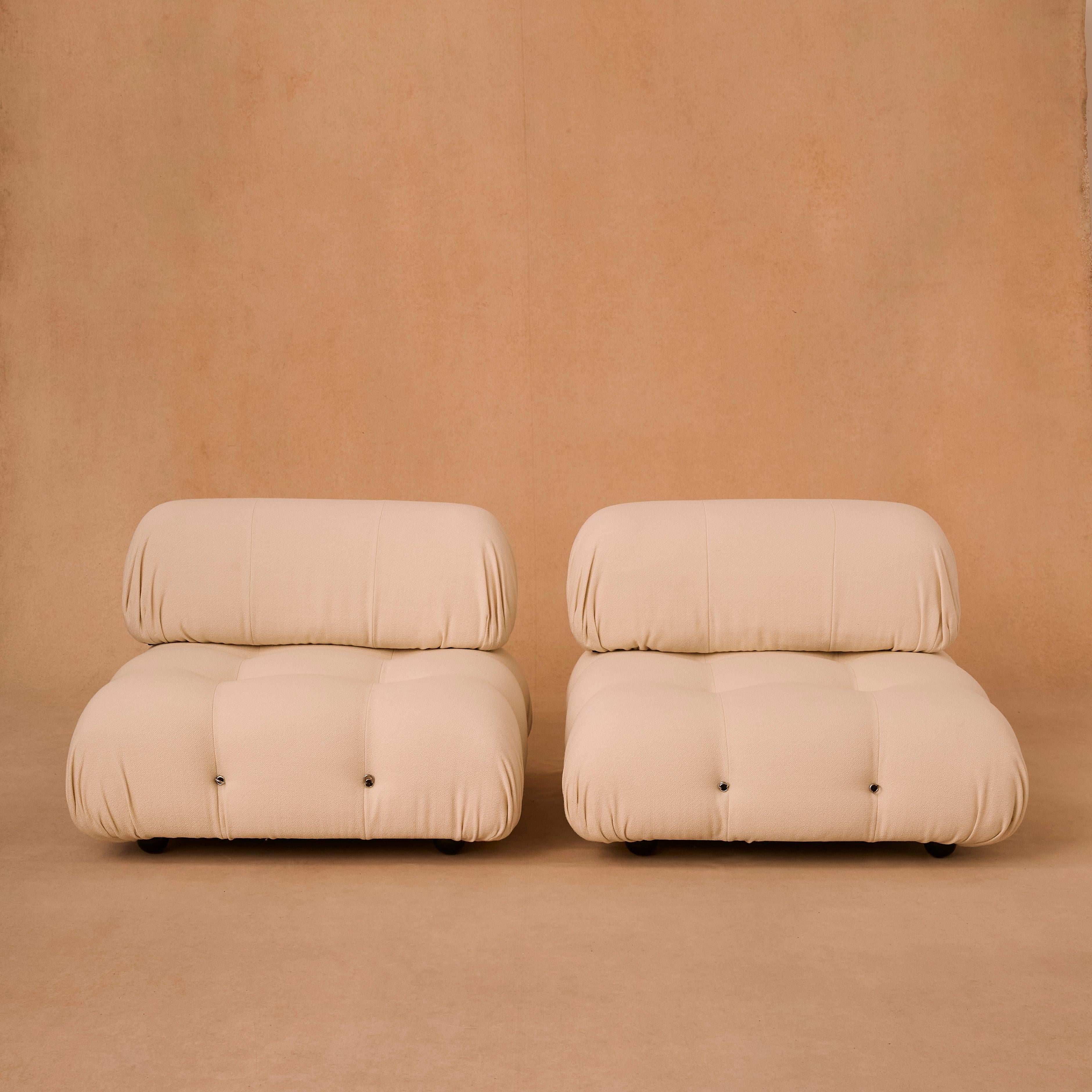 Camaleonda Three-Seater in Dedar Boucle by Mario Bellini Bon état - En vente à London, England