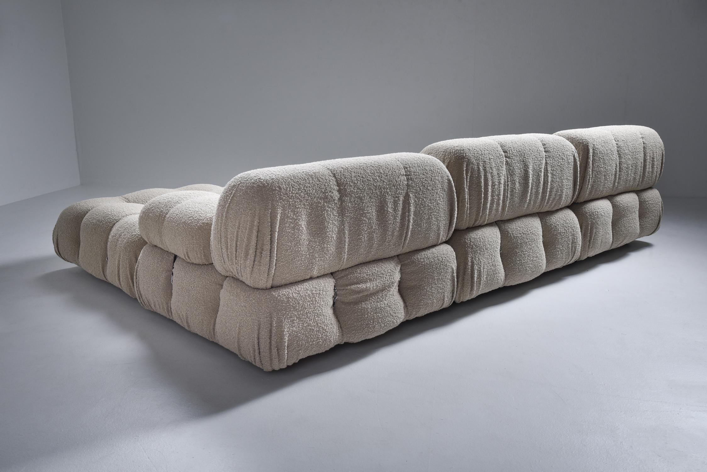 boucle sectional sofa