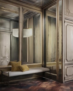 "Cambert" Hammered Iron Bench by Christiane Lemieux