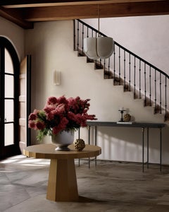 "Cambert" Konsole/Eingangstisch aus Marmor und Eisen von Christiane Lemieux